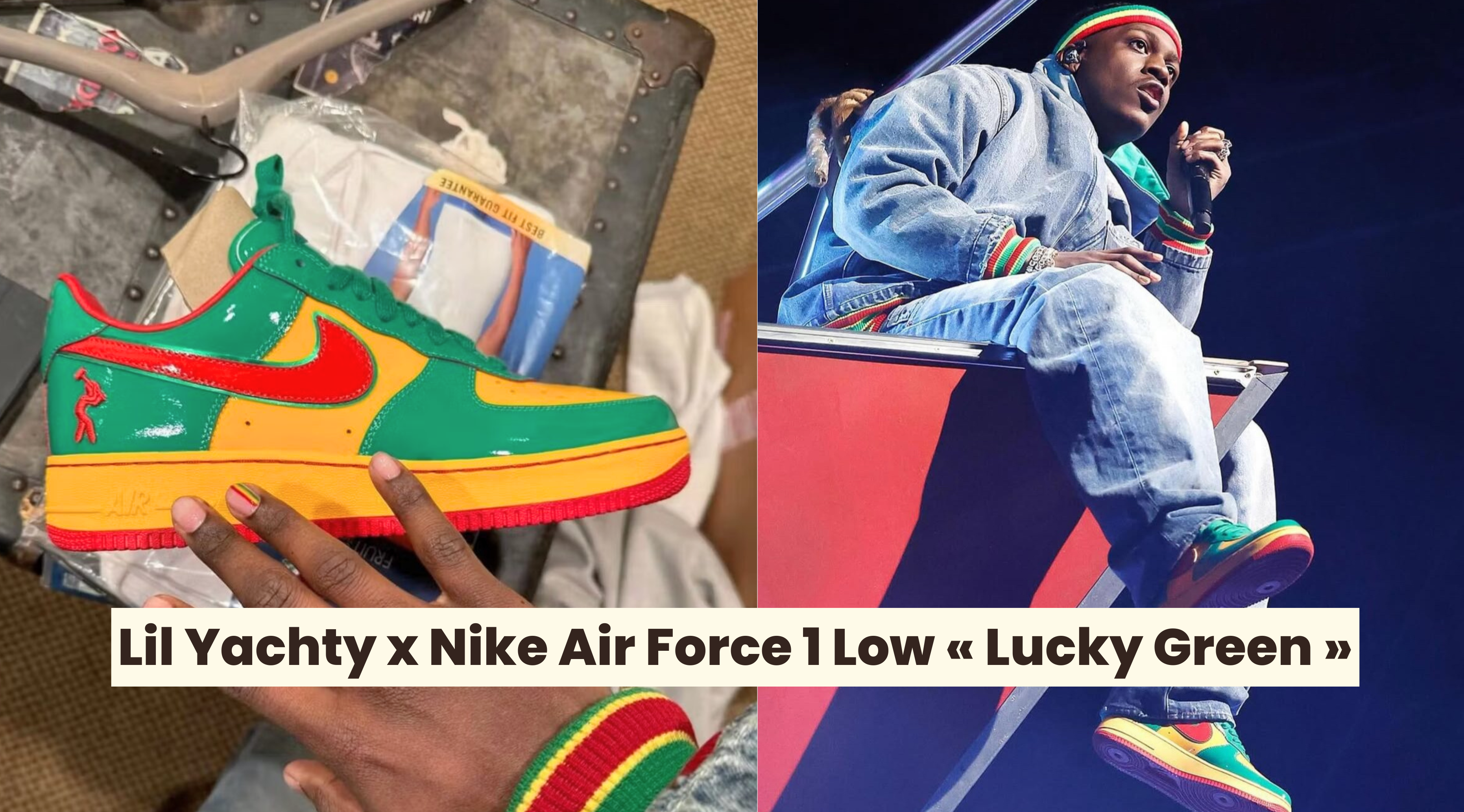 Lil Yachty x Nike Air Force 1 Low « Lucky Green » - Dimension Stores