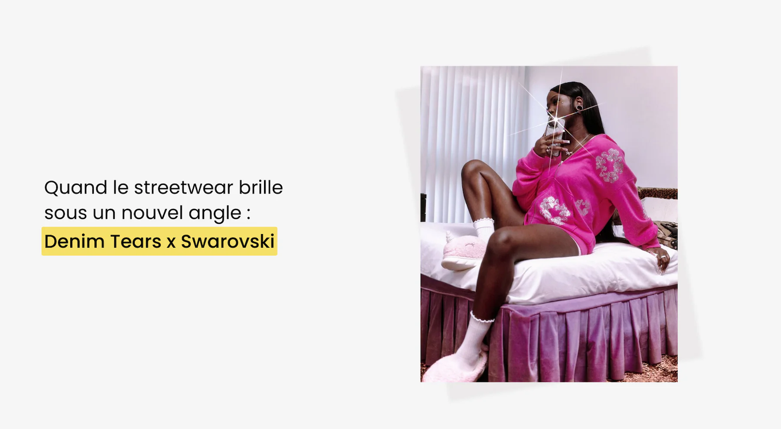 Denim Tears x Swarovski : quand le streetwear brille sous un nouvel angle