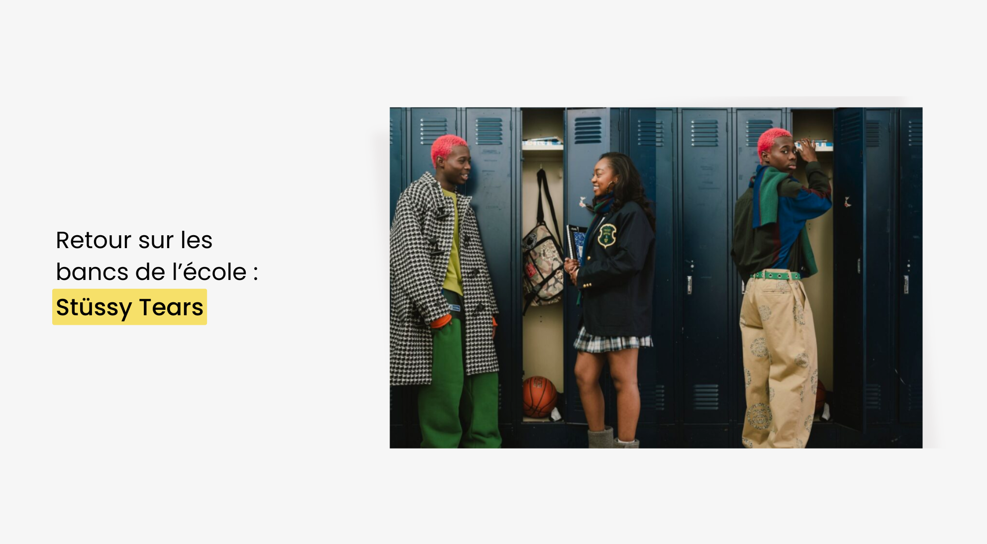 Stüssy x Denim Tears : Retour sur les bancs de l'école avec Stüssy Tears - Dimension Stores