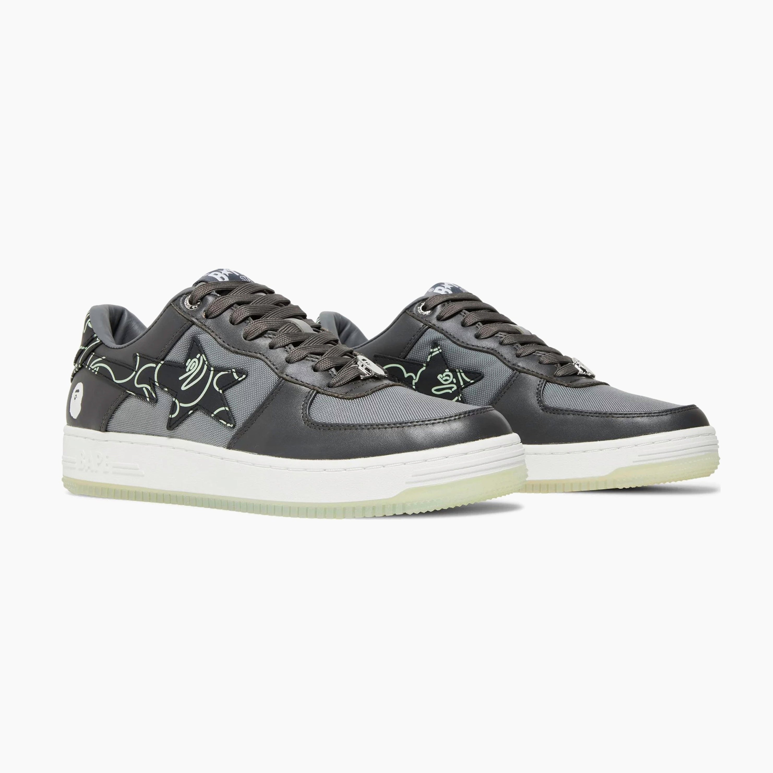 A Bathing Ape Bape Sta Text Code Camo Charcoal