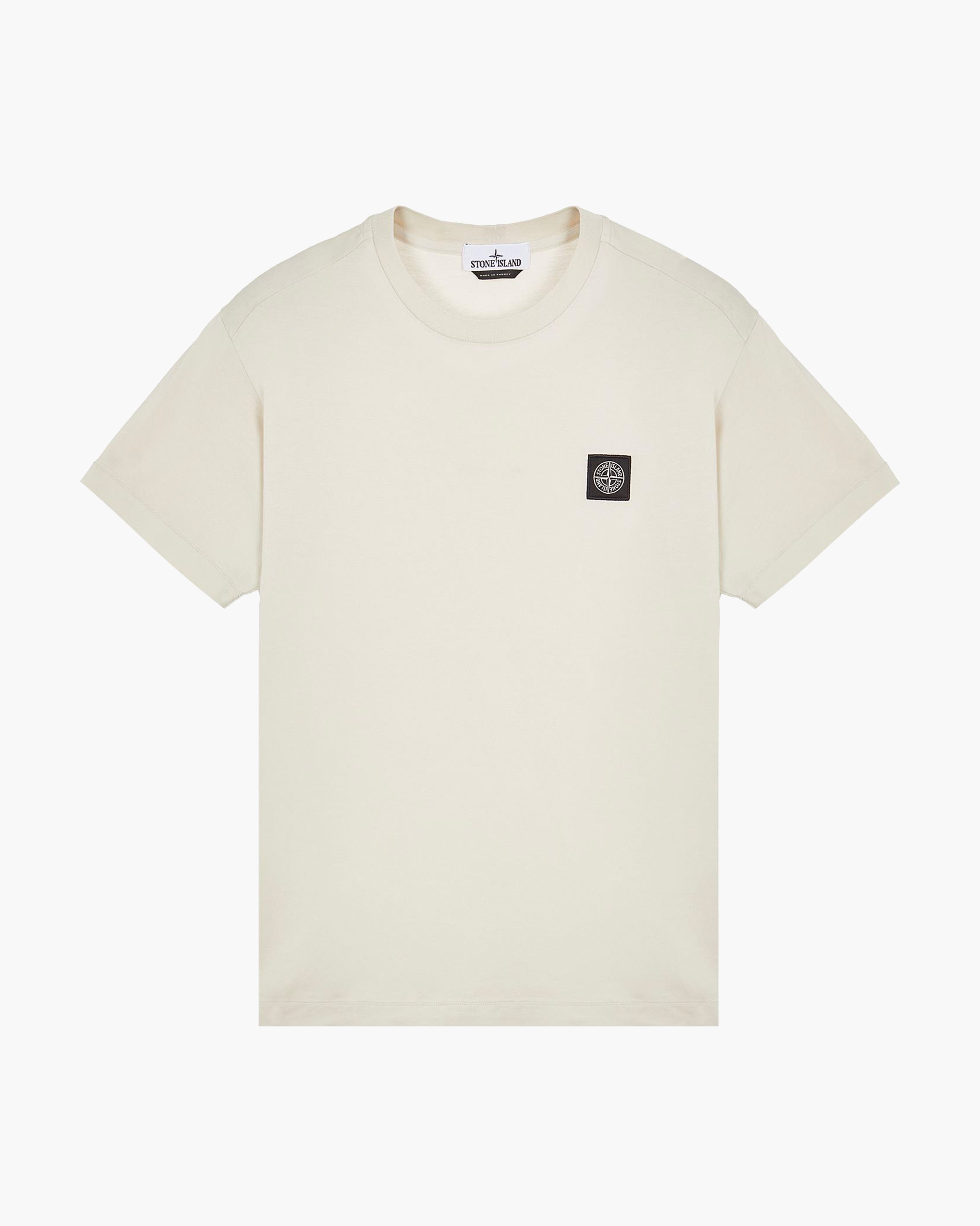 Stone Island T-Shirt logo patch beige