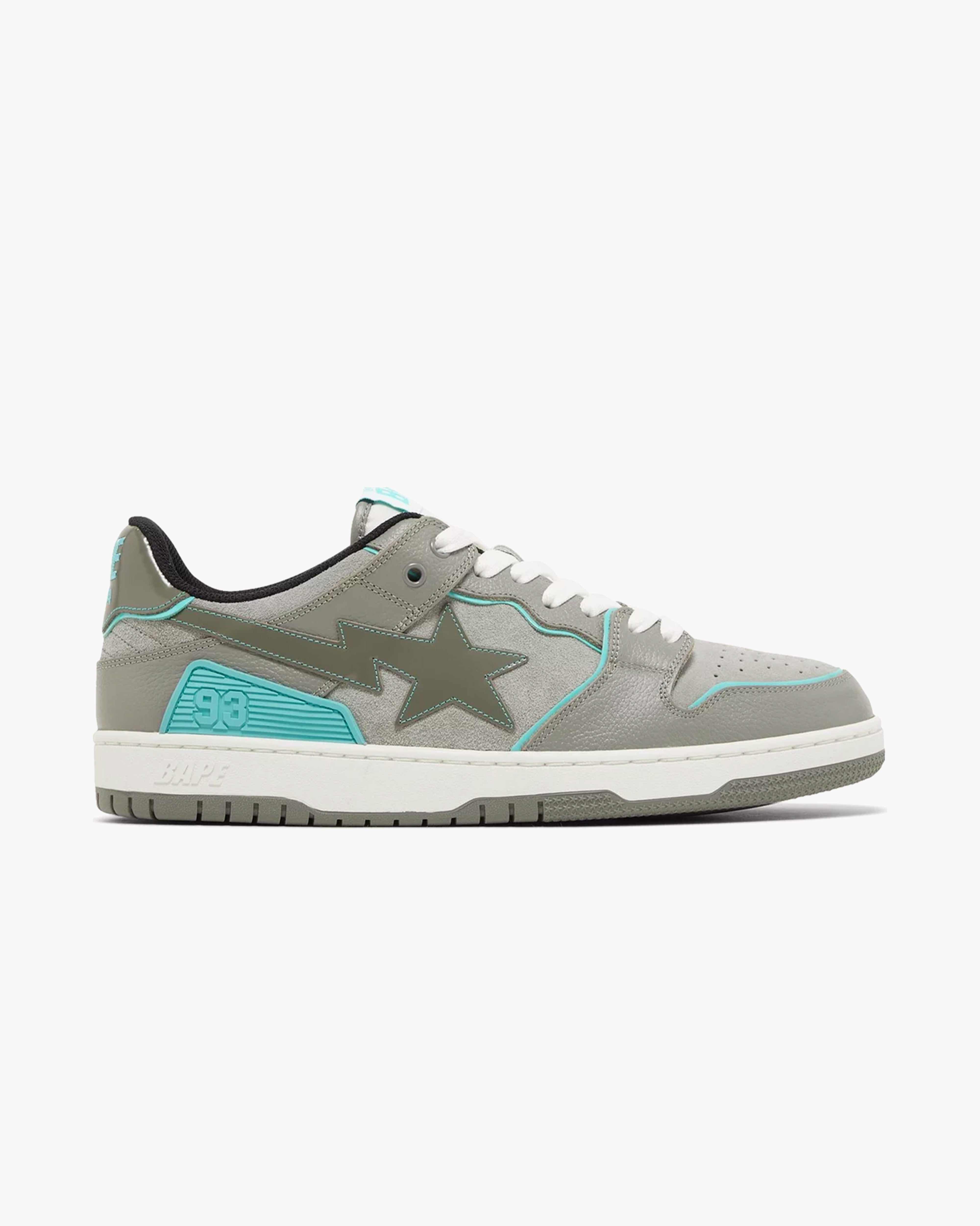 A Bathing Ape Bape SK8STA Grey Turquoise 2022