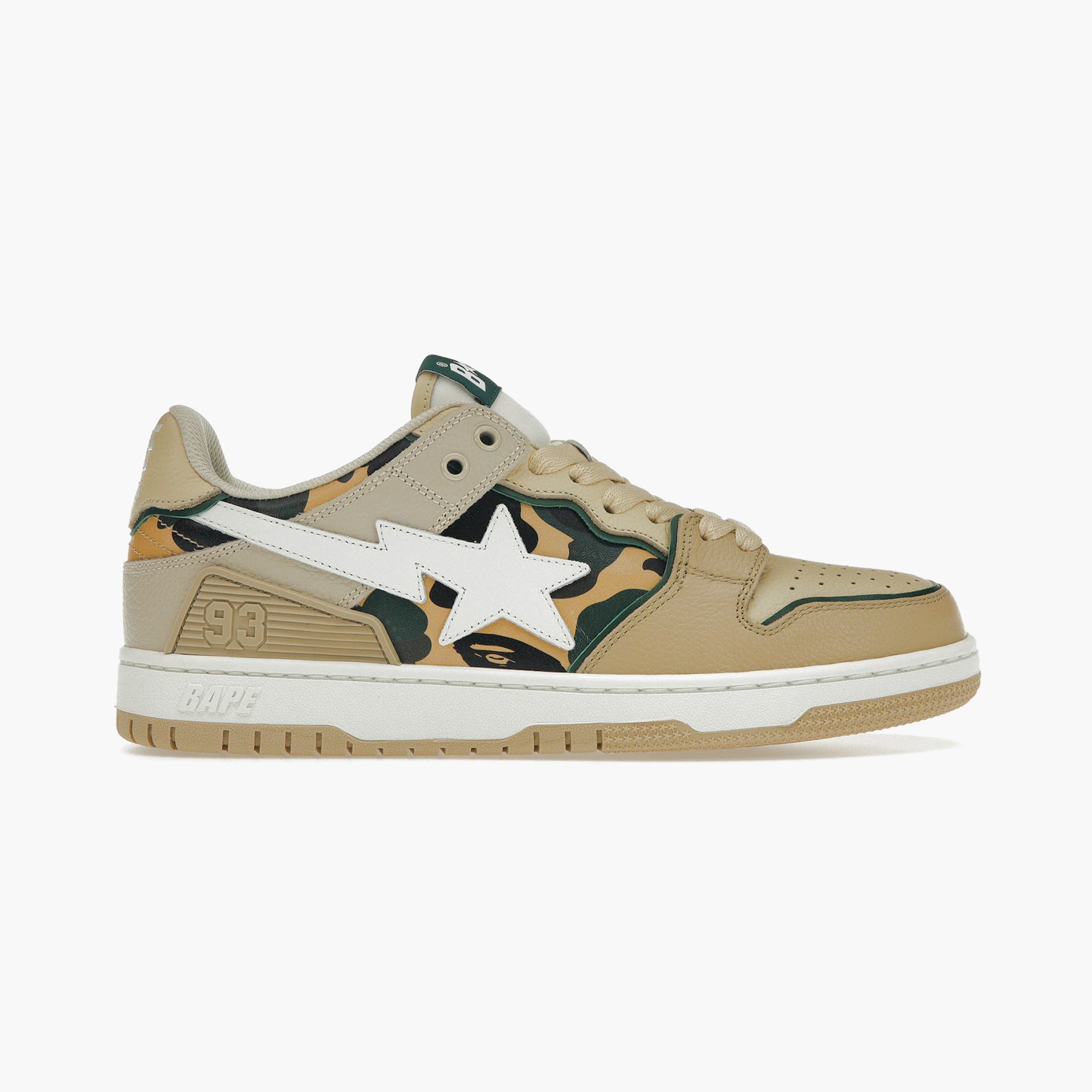 A Bathing Ape Bape Road Sta Beige White