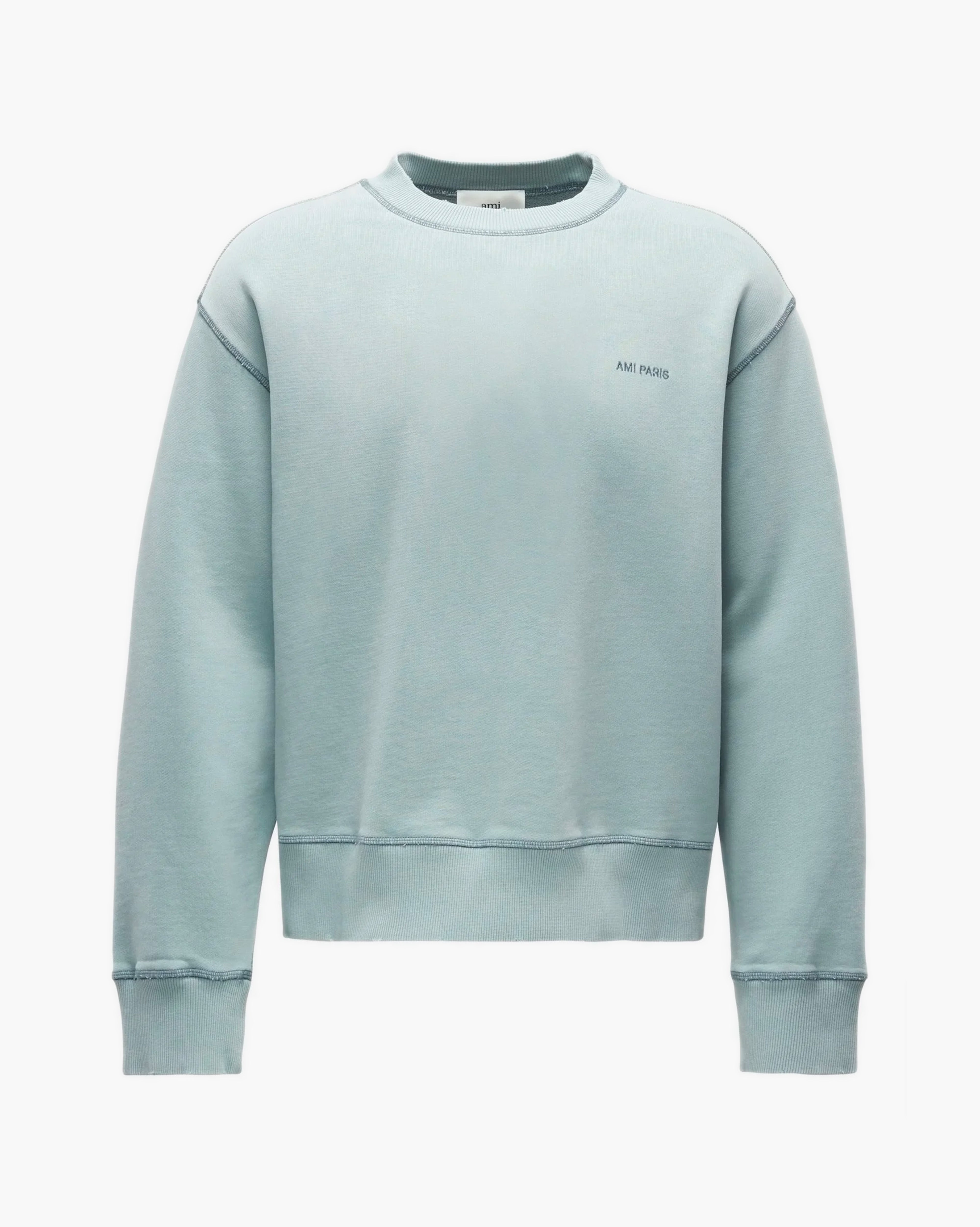 AMI Paris FADE OUT CREWNECK Bleu