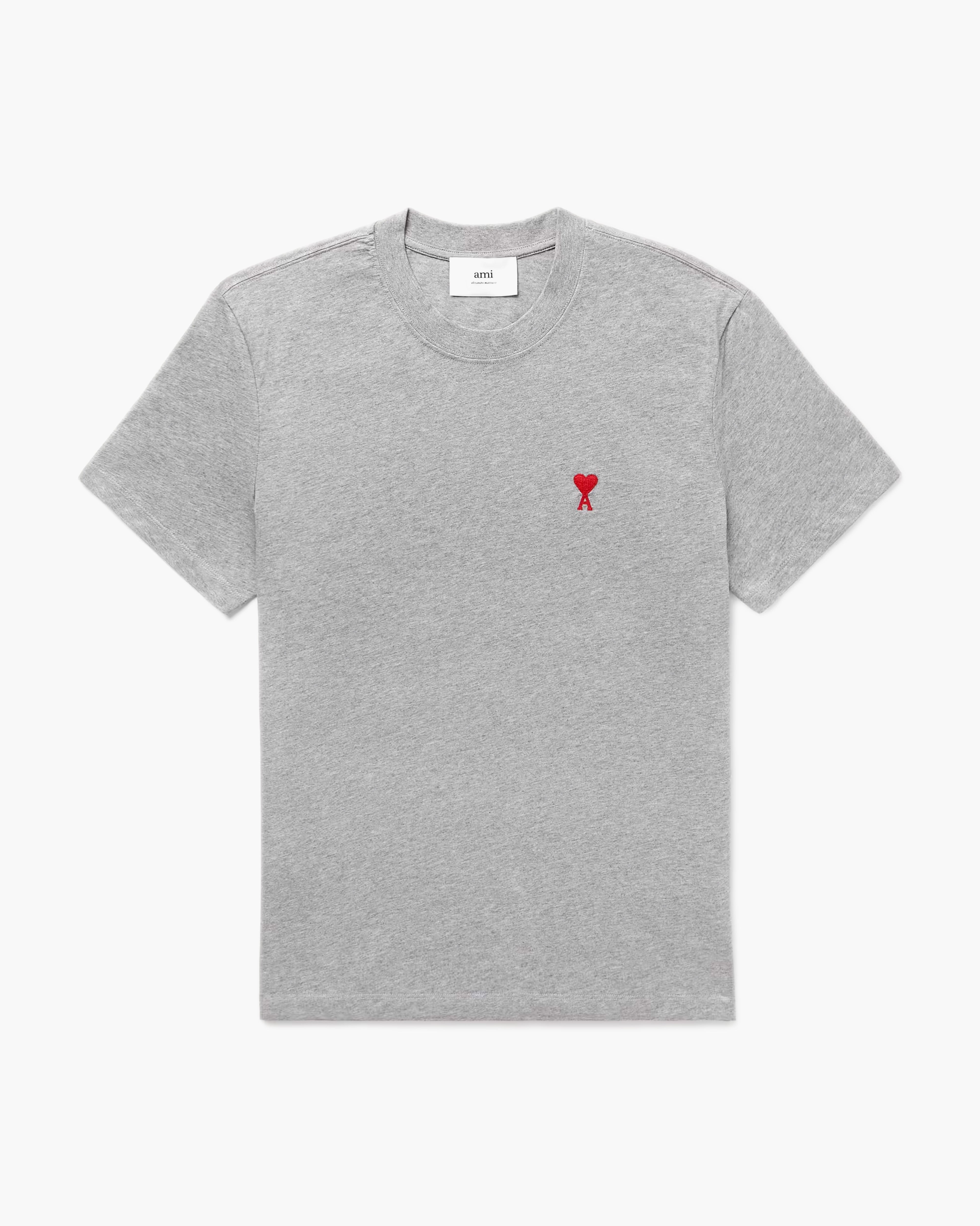 Ami Paris T-Shirt Ami de Coeur Gris - Dimension Stores