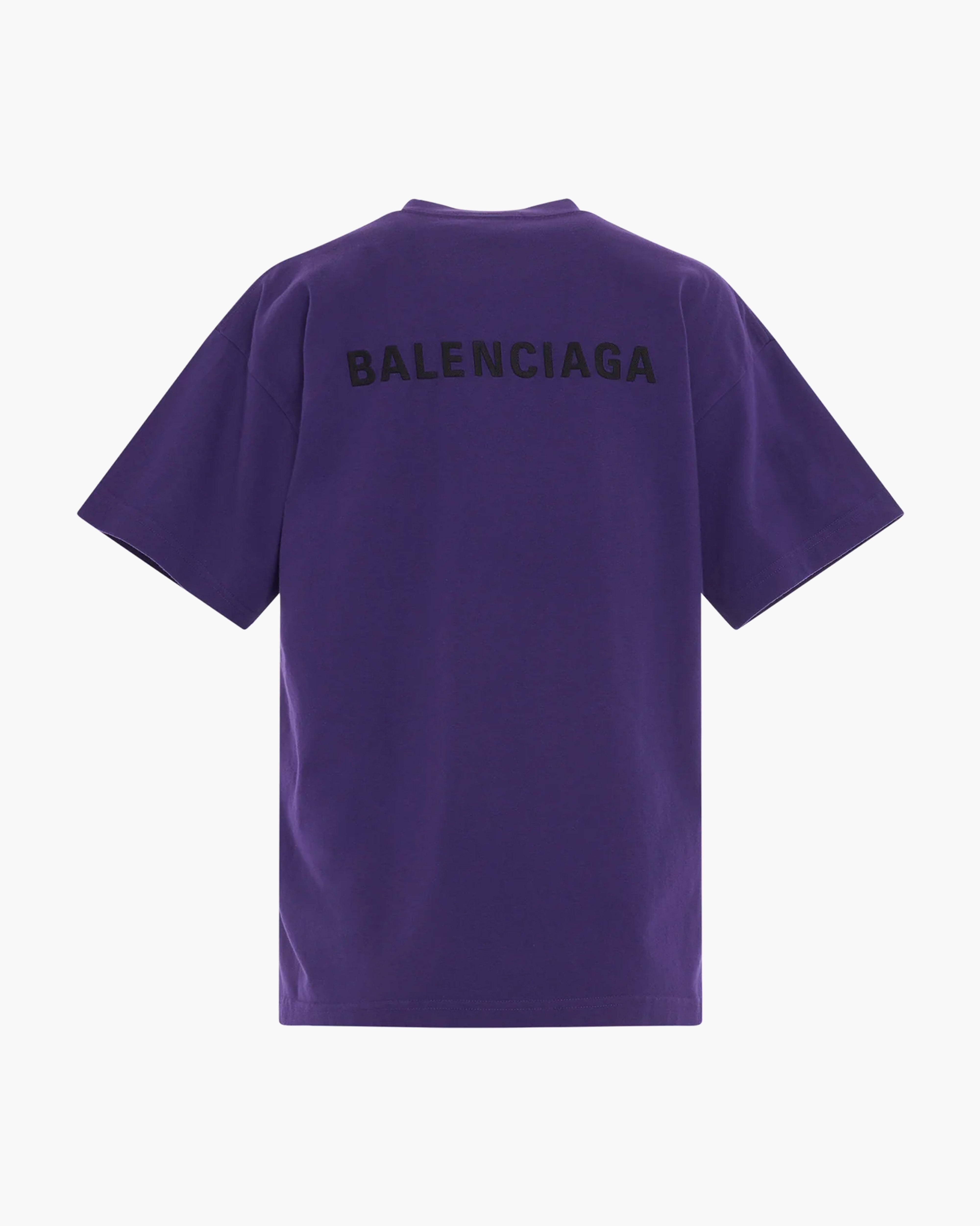 Balenciaga T-Shirt a Logo Violet