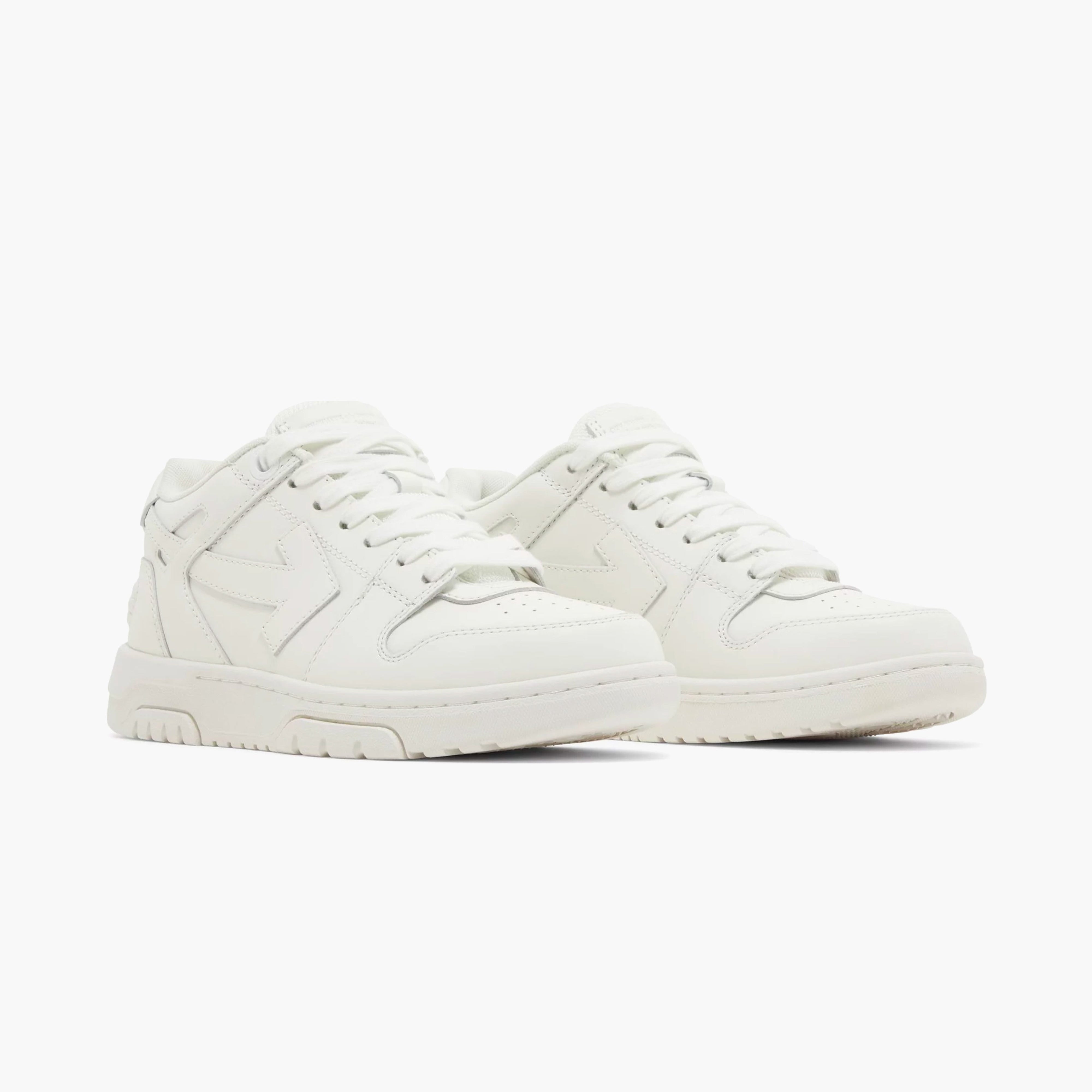 Off-White Out Of Office OOO Low Tops Leather White