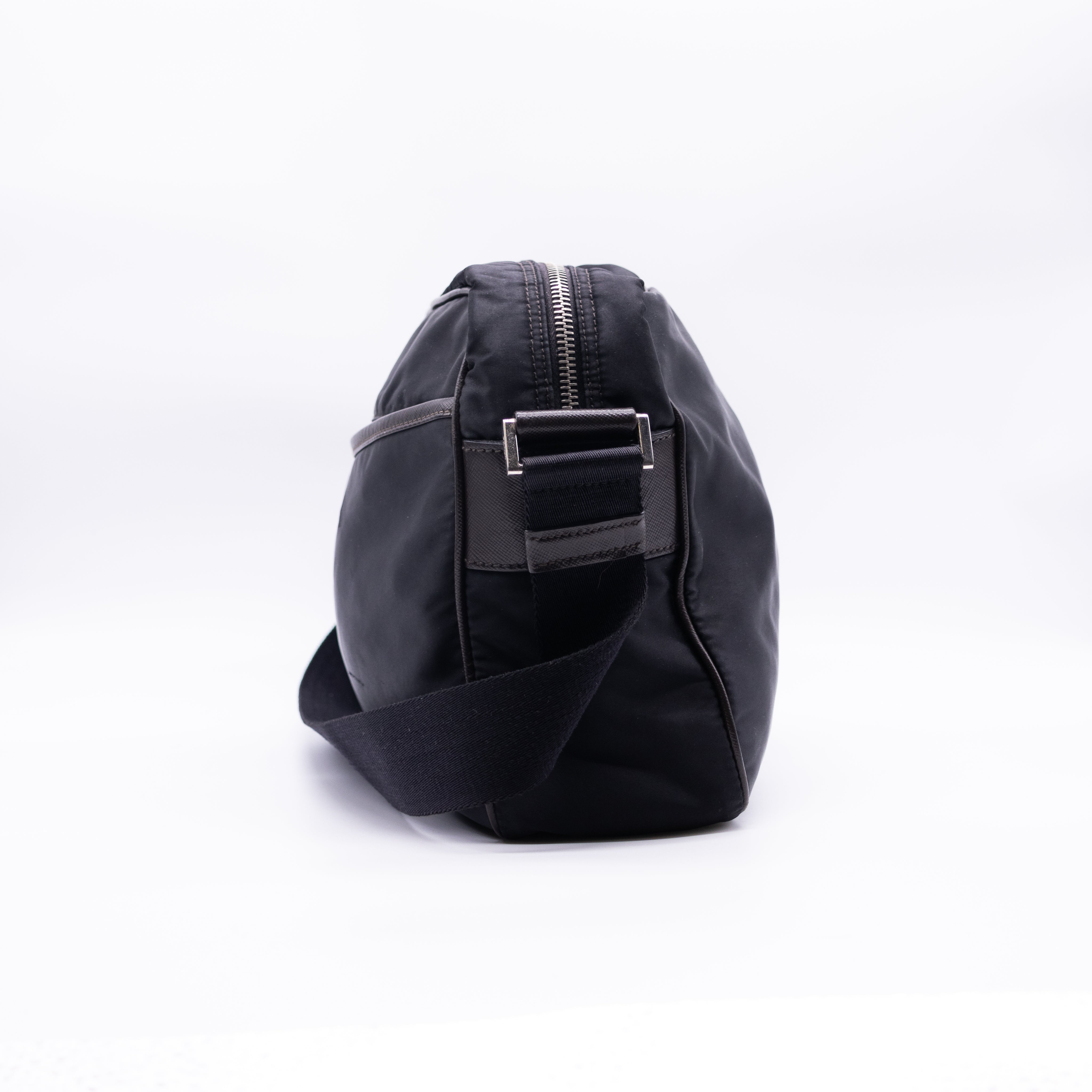 Prada Milano Black Messenger Bag