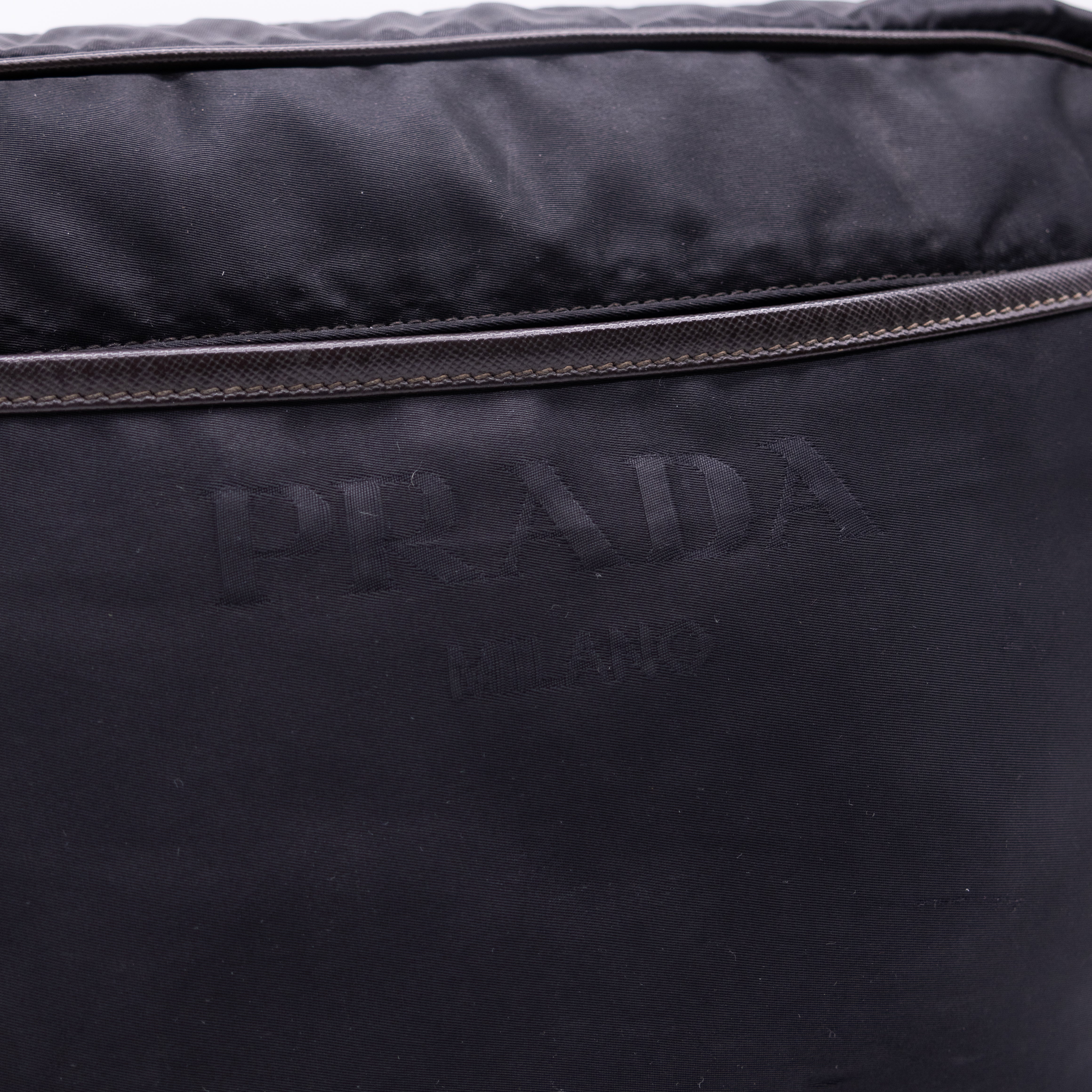 Prada Milano Black Messenger Bag