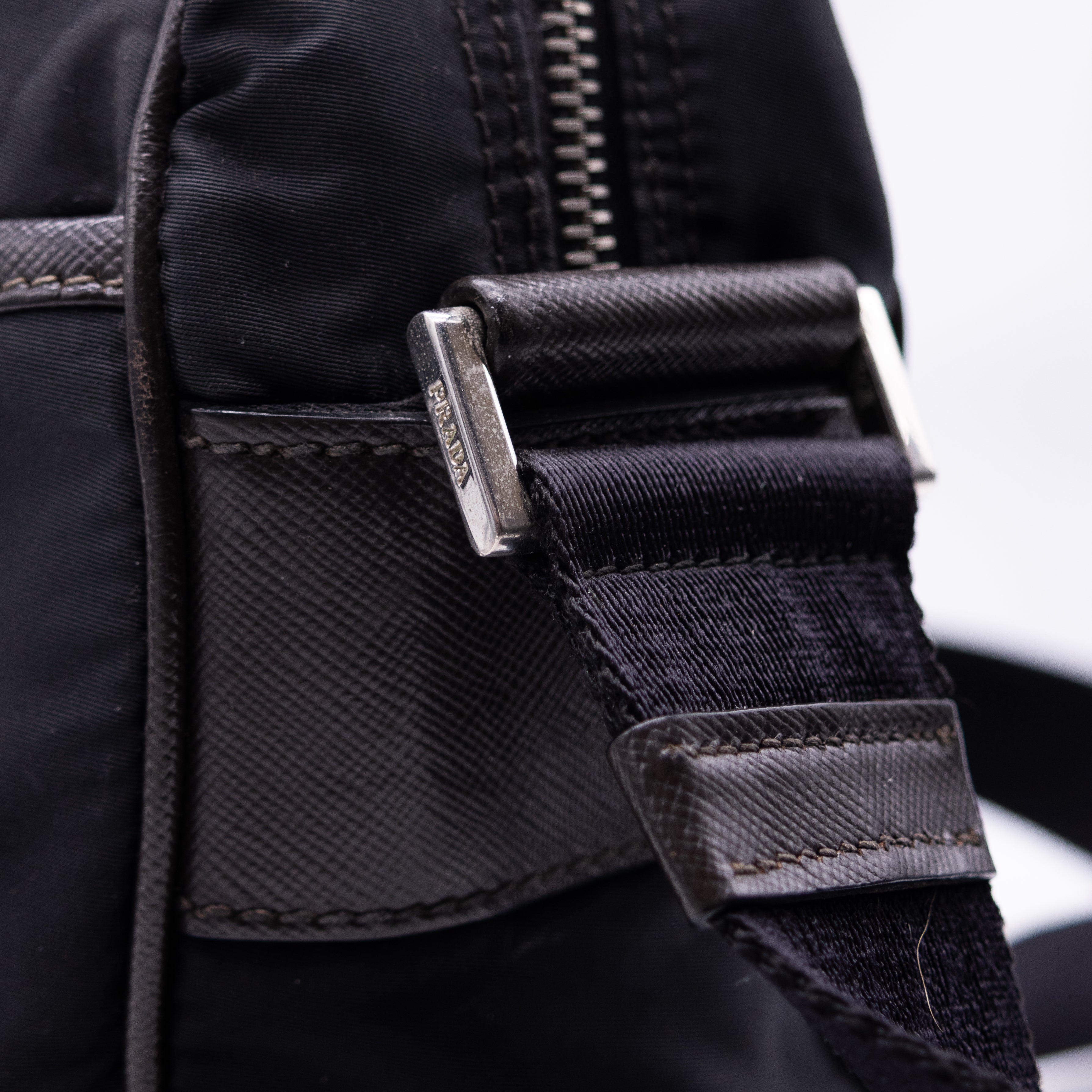 Prada Milano Black Messenger Bag