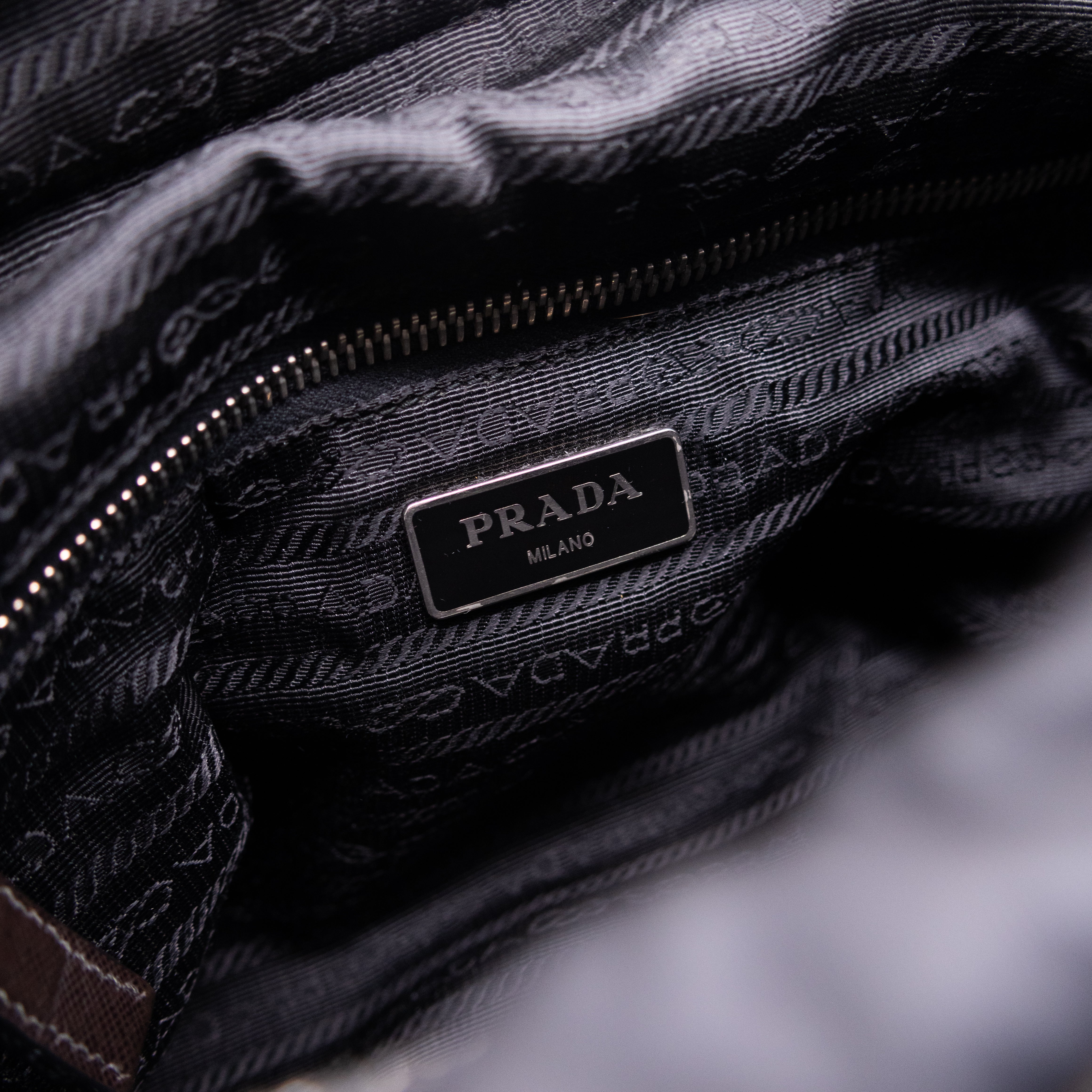 Prada Milano Black Messenger Bag