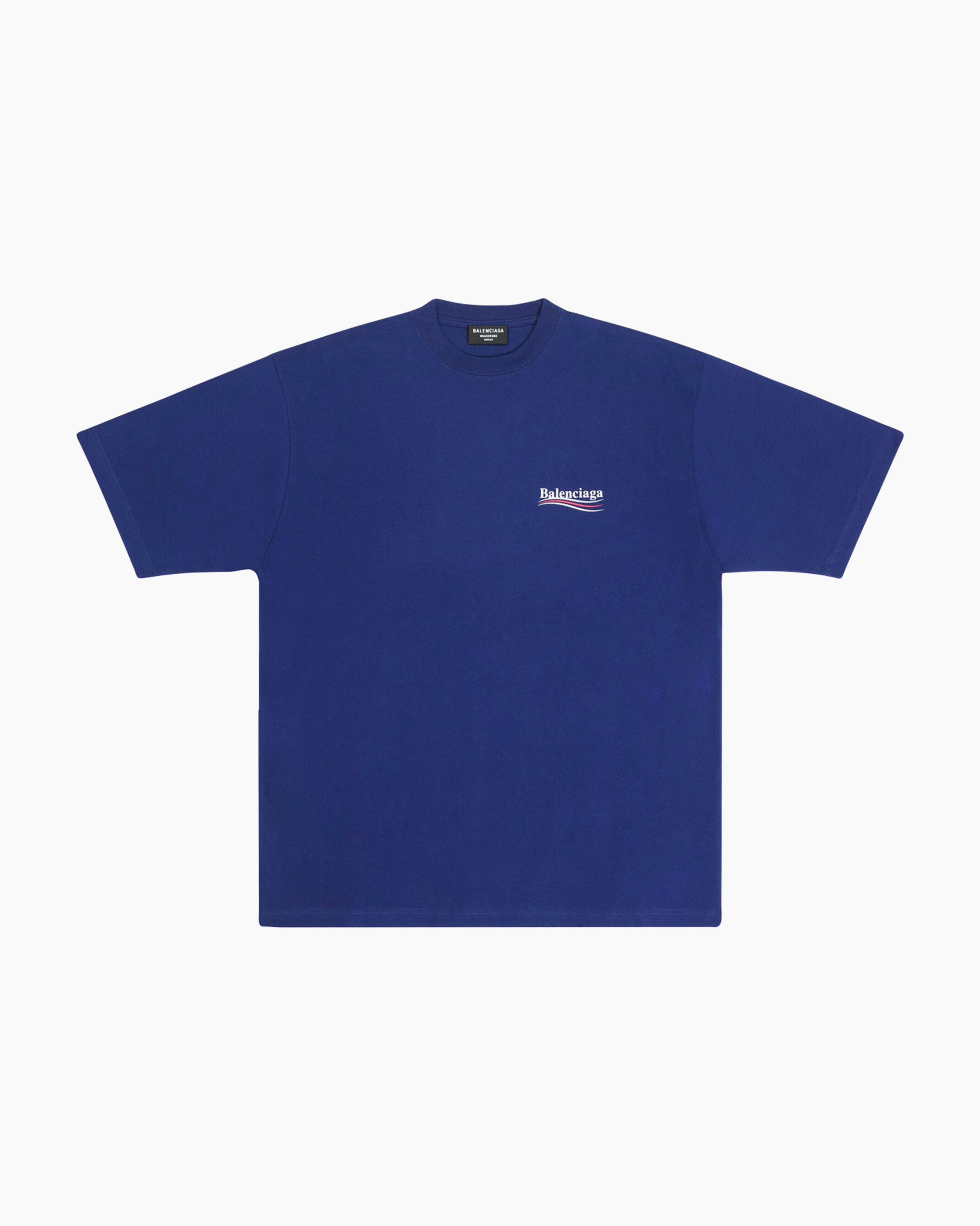 Balenciaga Political Campagn Blue Tee