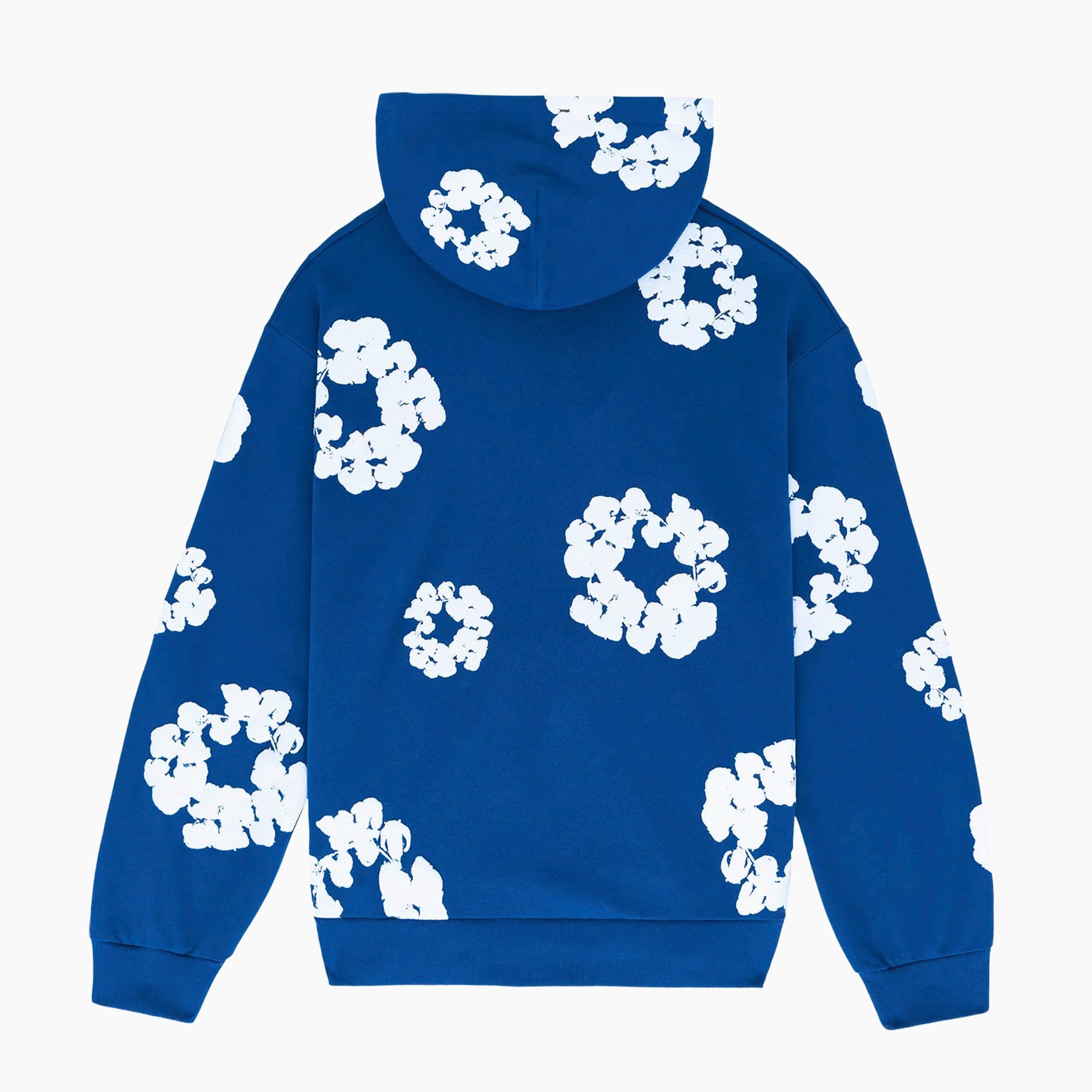 Denim Tears Sweatshirt The Cotton Wreath Bleu Royal - Dimension Stores