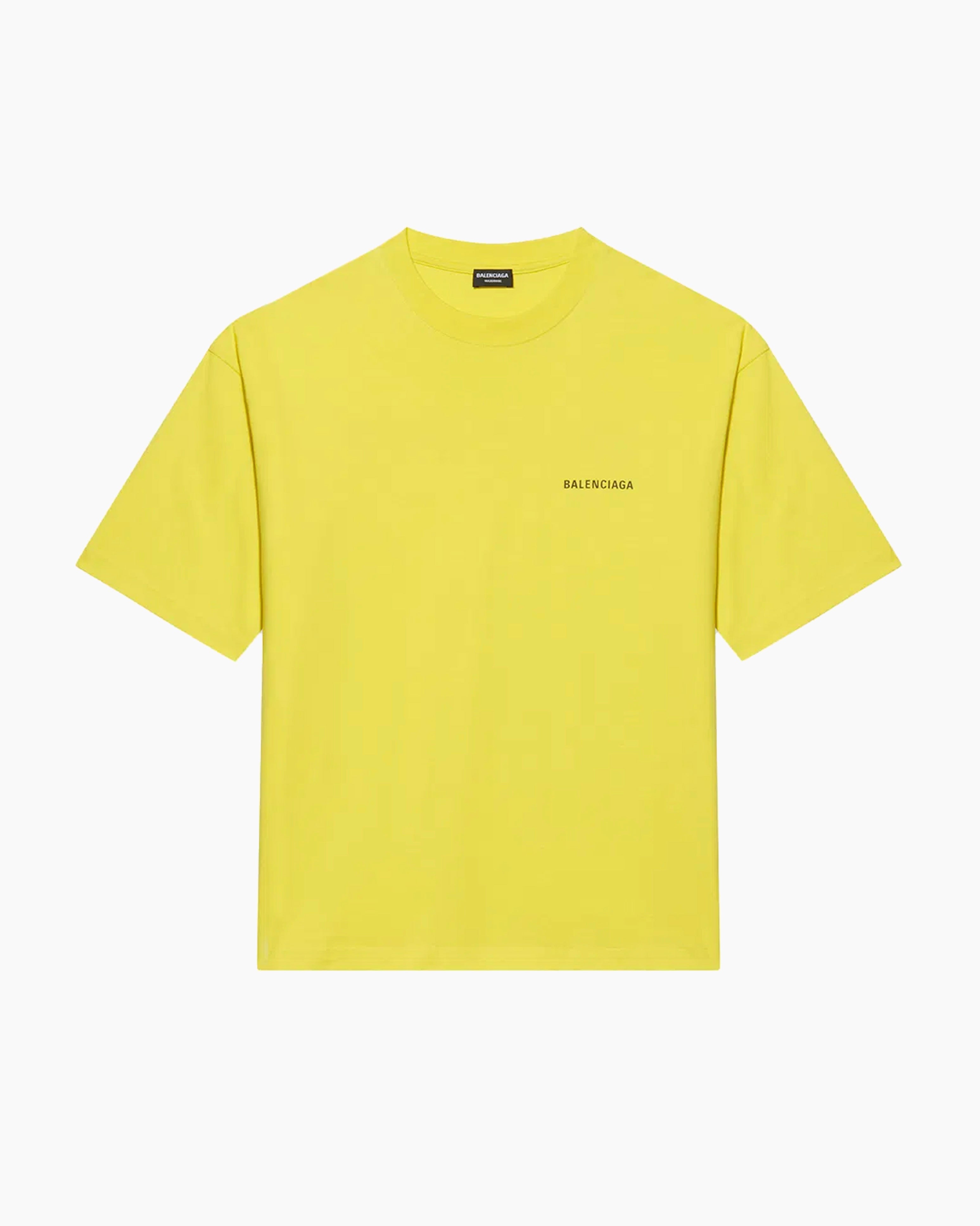 T-Shirt - Vintage Logo Print - Yellow