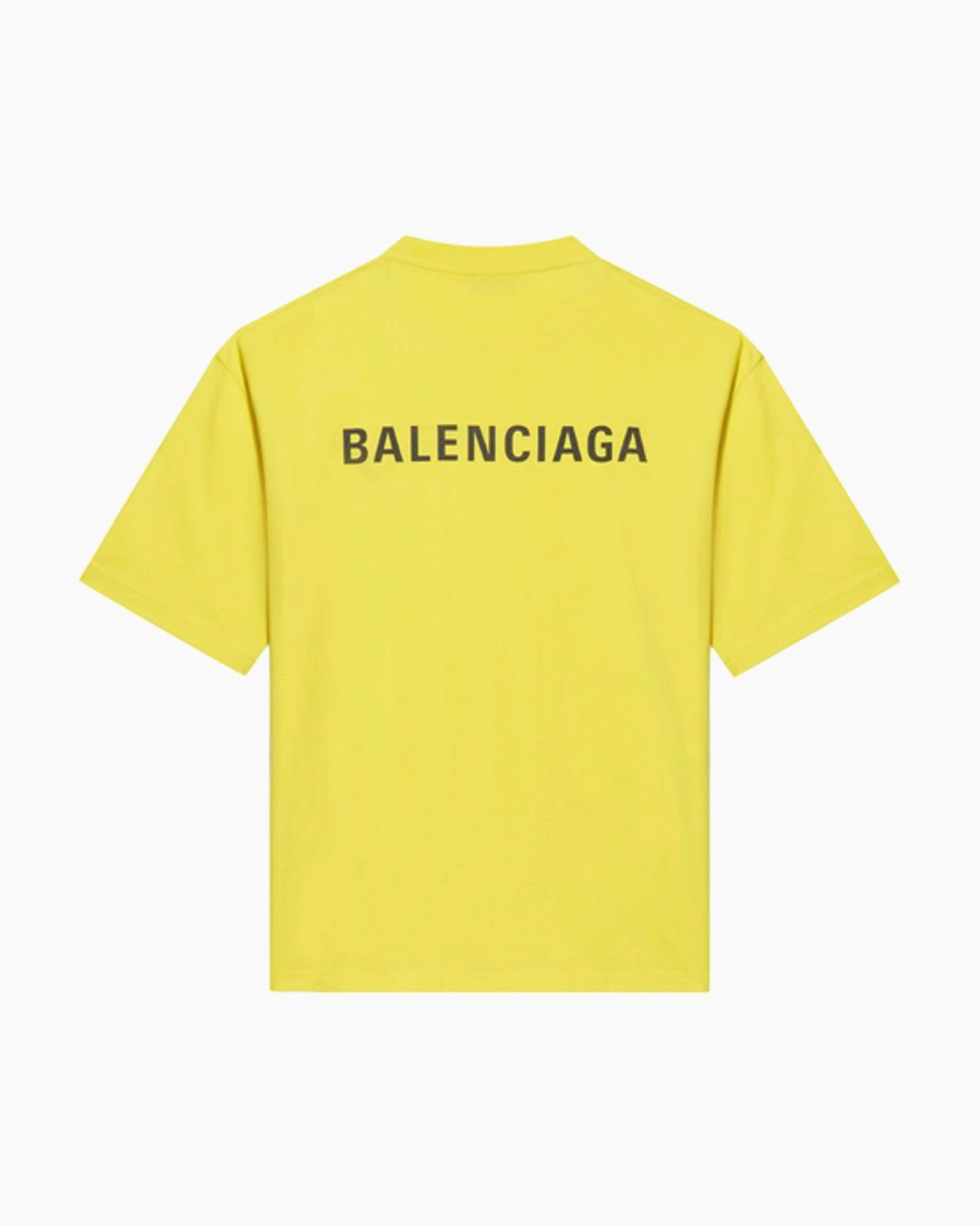 T-Shirt - Vintage Logo Print - Yellow