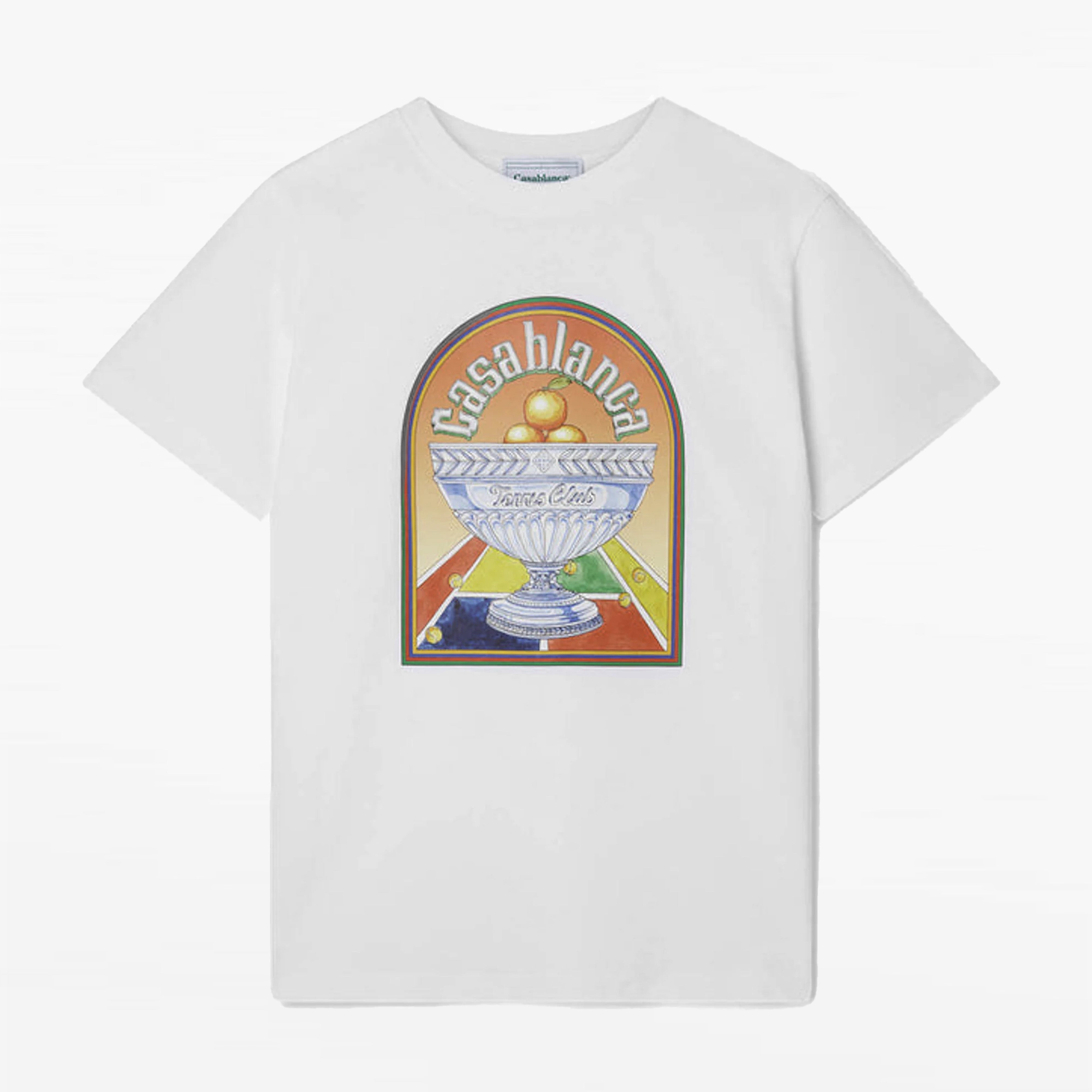 Casablanca T-shirt Terrain d'Orange Blanc - Dimension Stores