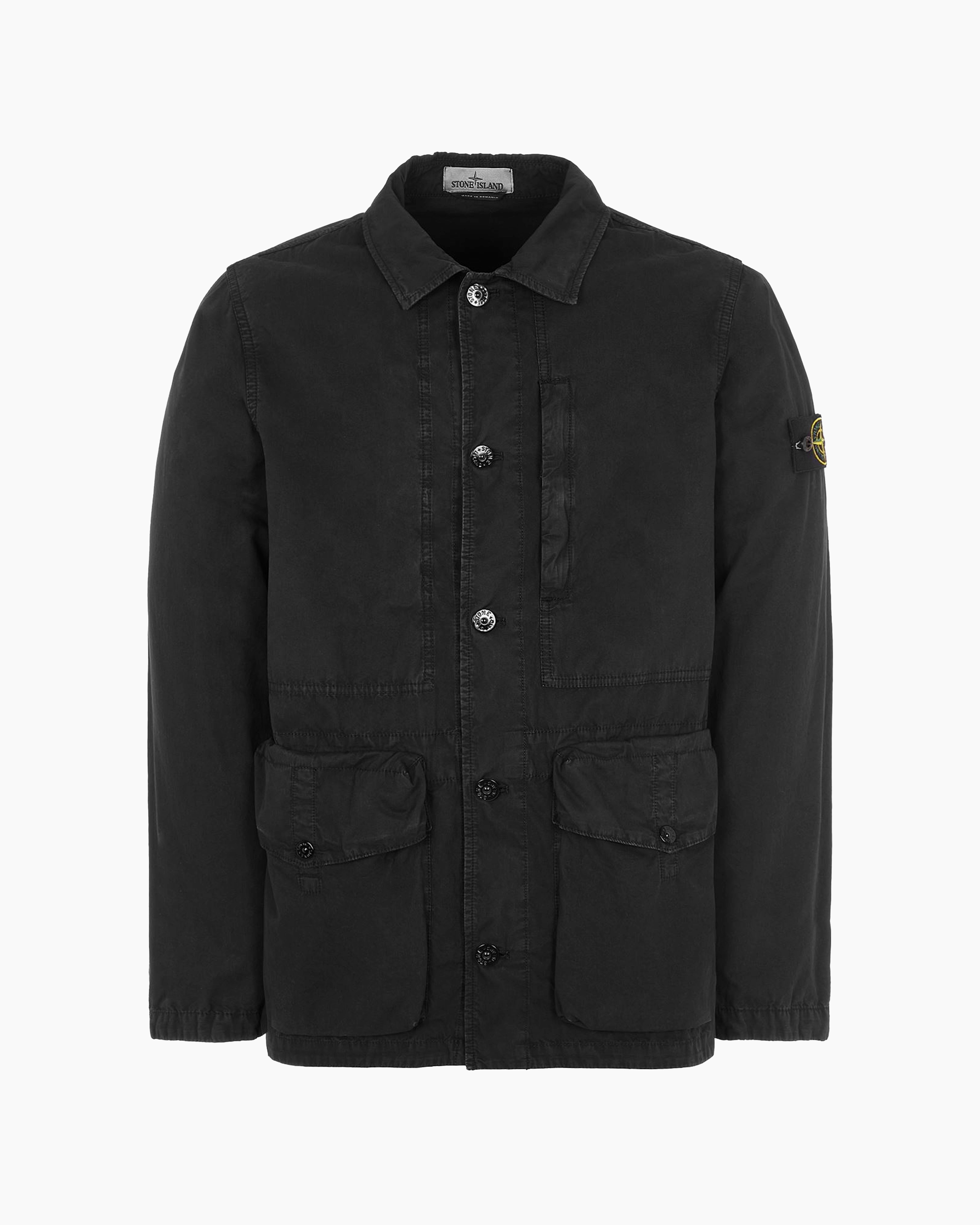 Stone Island VESTE OLD TREATMENT NOIR STONE ISLAND