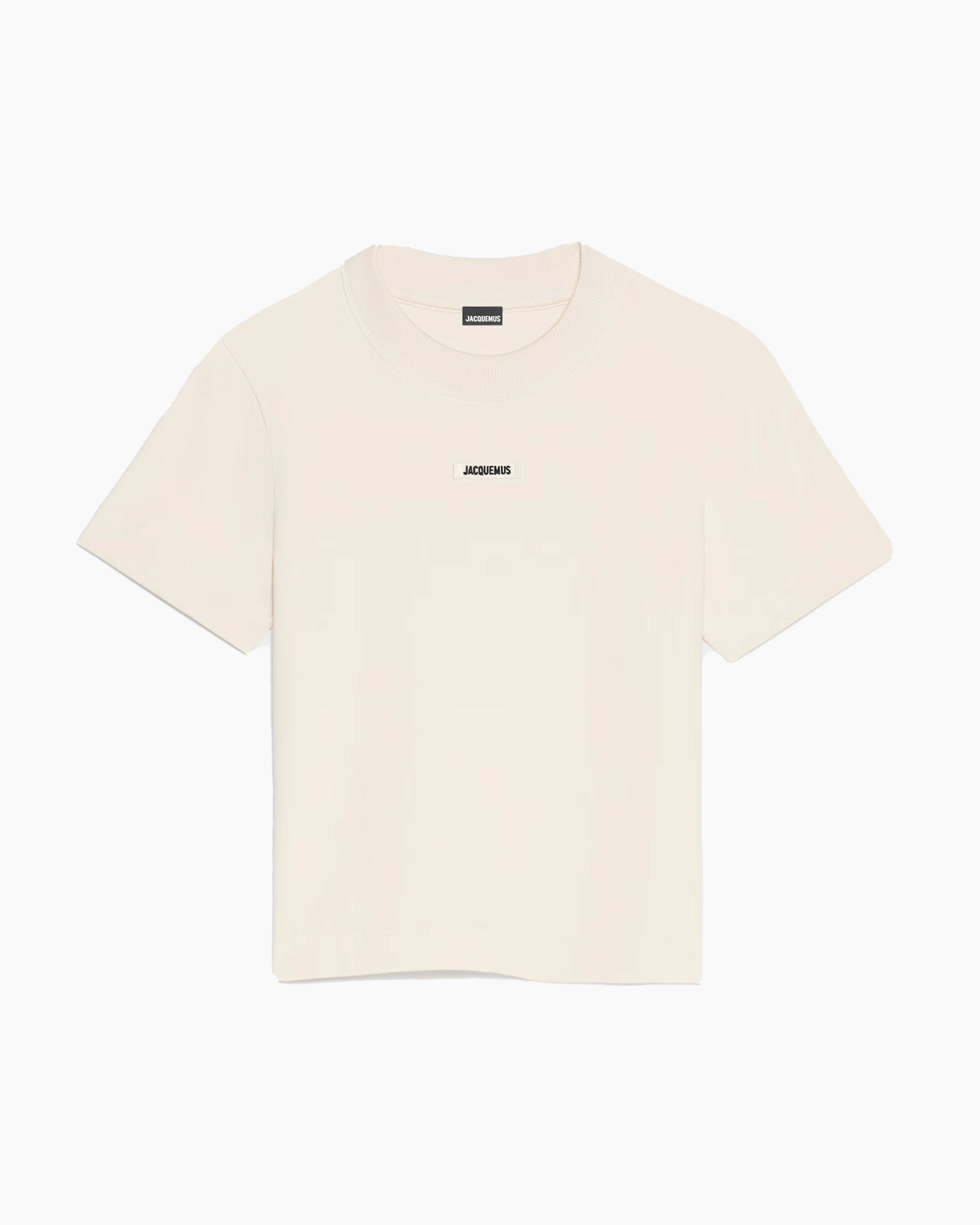 Jacquemus Le T-shirt Gros Grain Light Bone - Dimension Stores