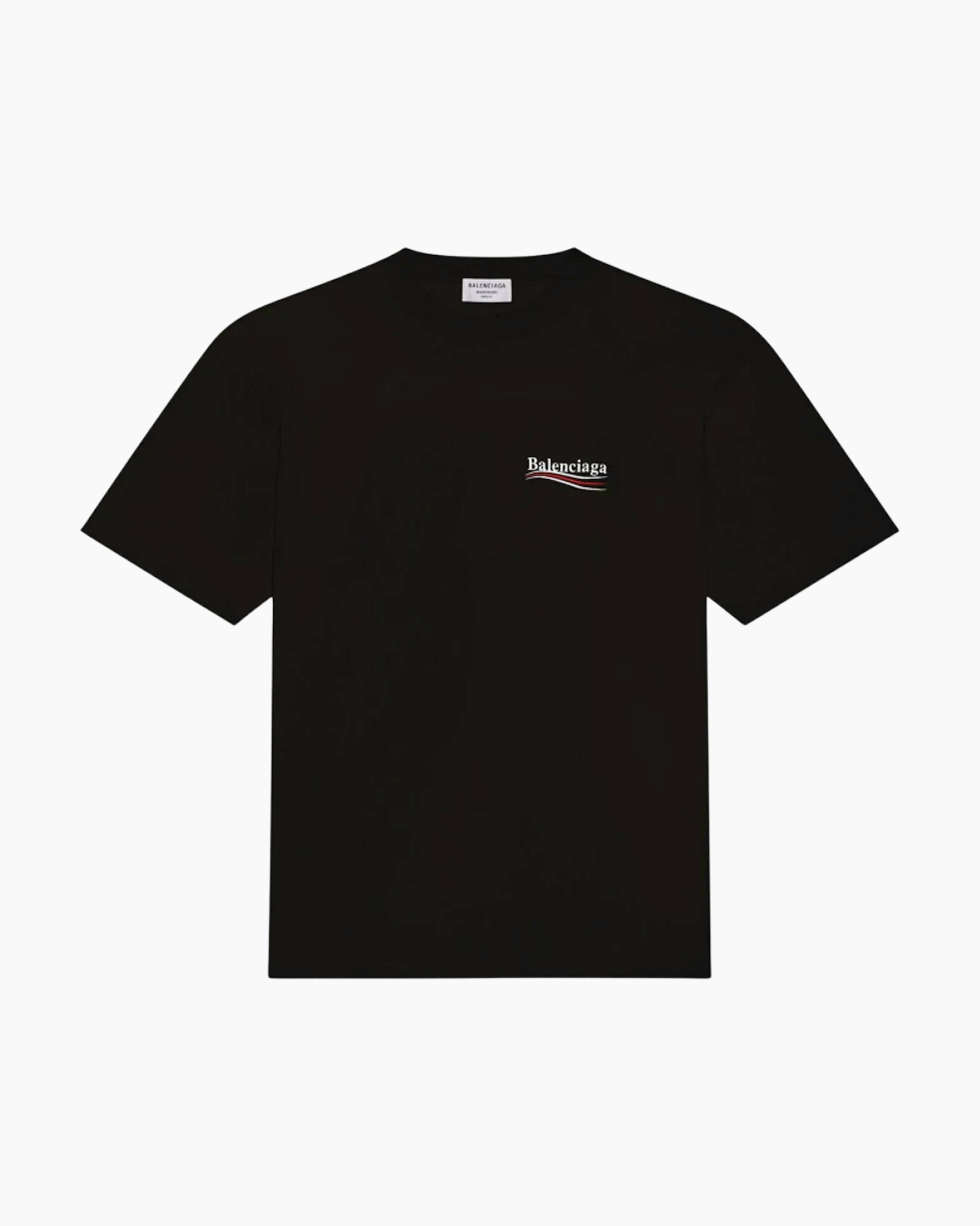 Balenciaga T-Shirt Political Campaign Noir