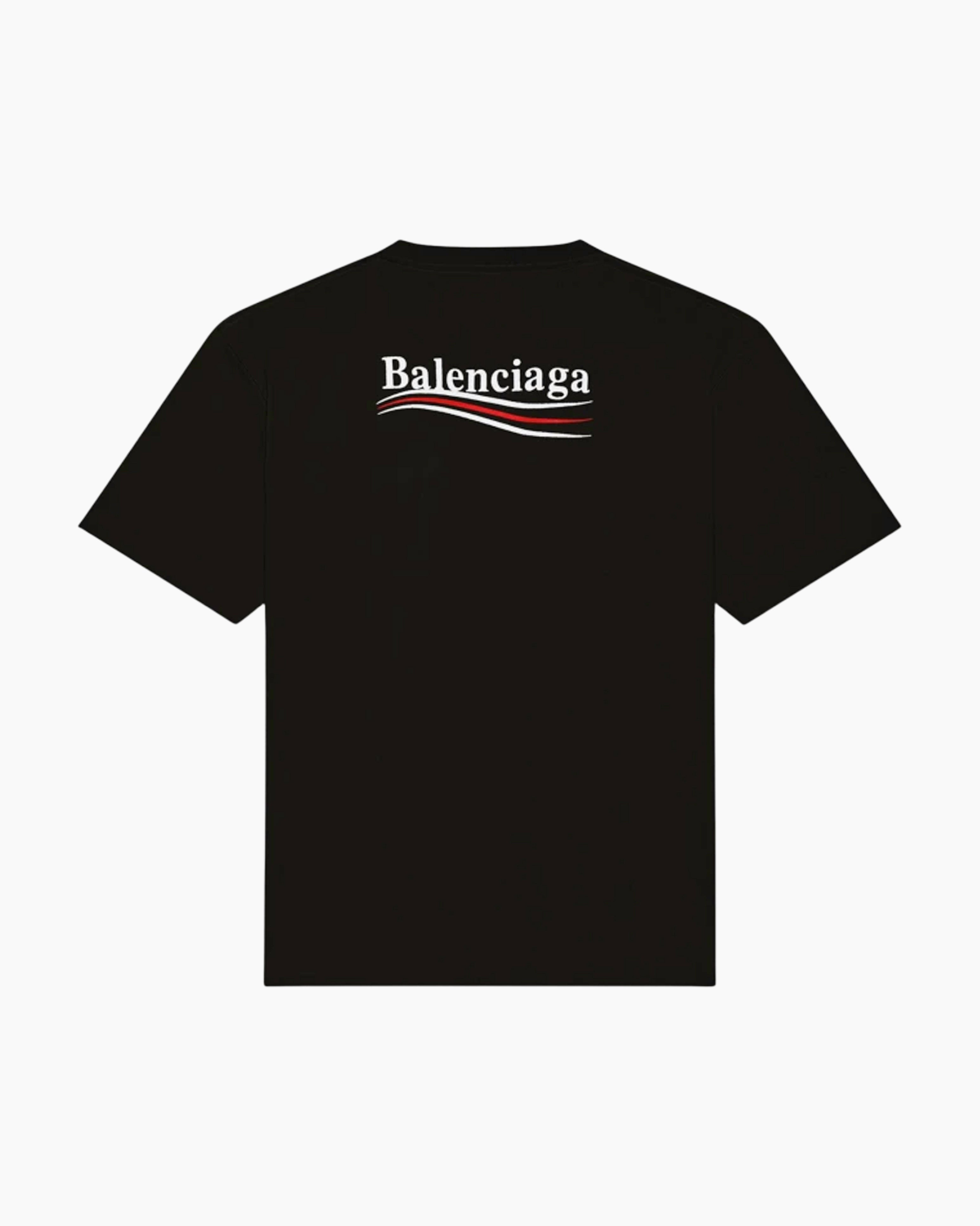 Balenciaga T-Shirt Political Campaign Noir
