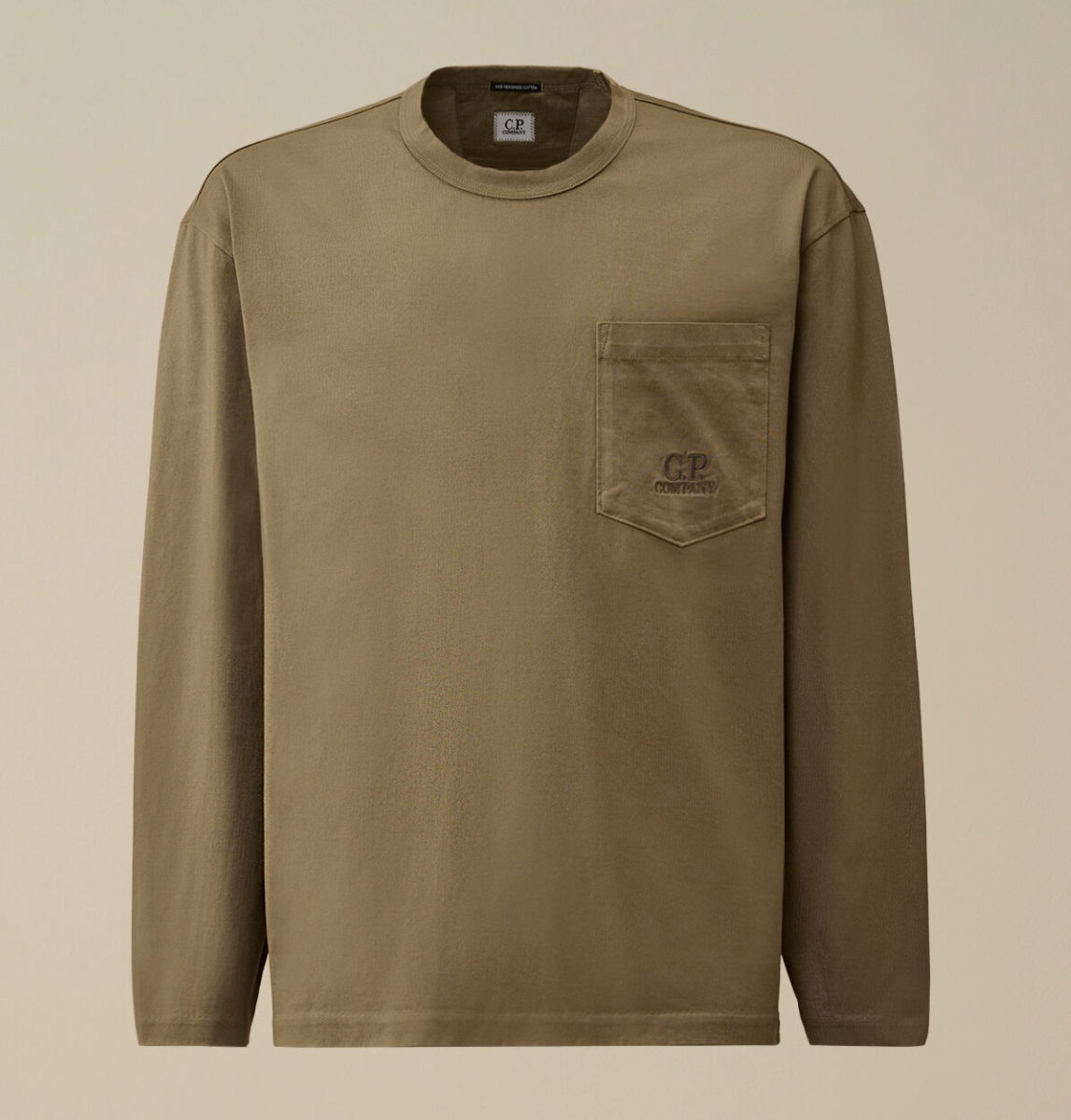 CP Company KHAKI CP COMPANY SWEATSHIRTS RAISED FLEECE