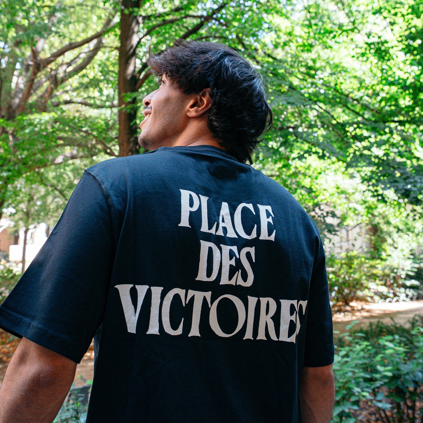 Ami Paris T-shirt Place des Victoires noir