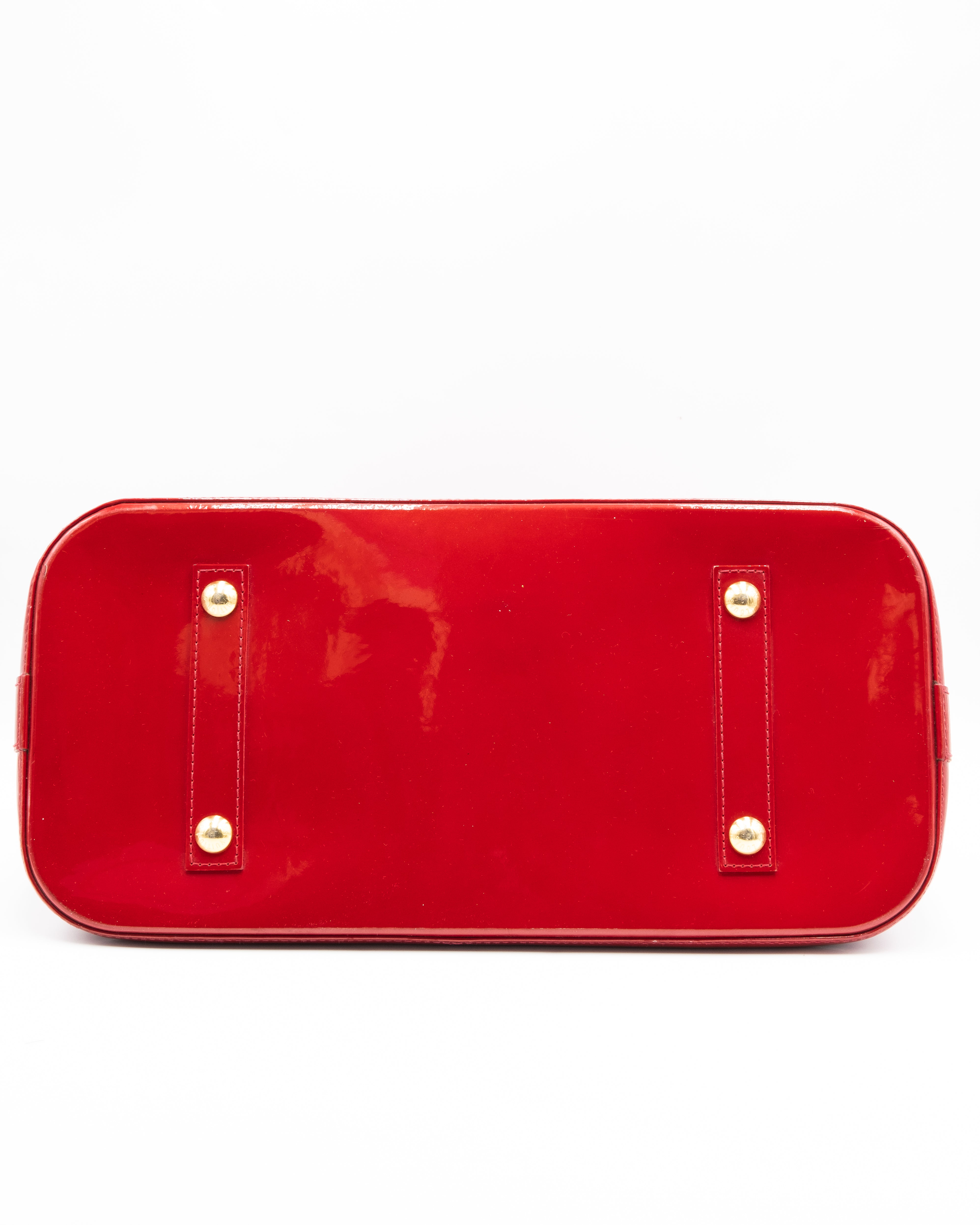 Louis Vuitton Sac à main Alma MM Vernis Rouge