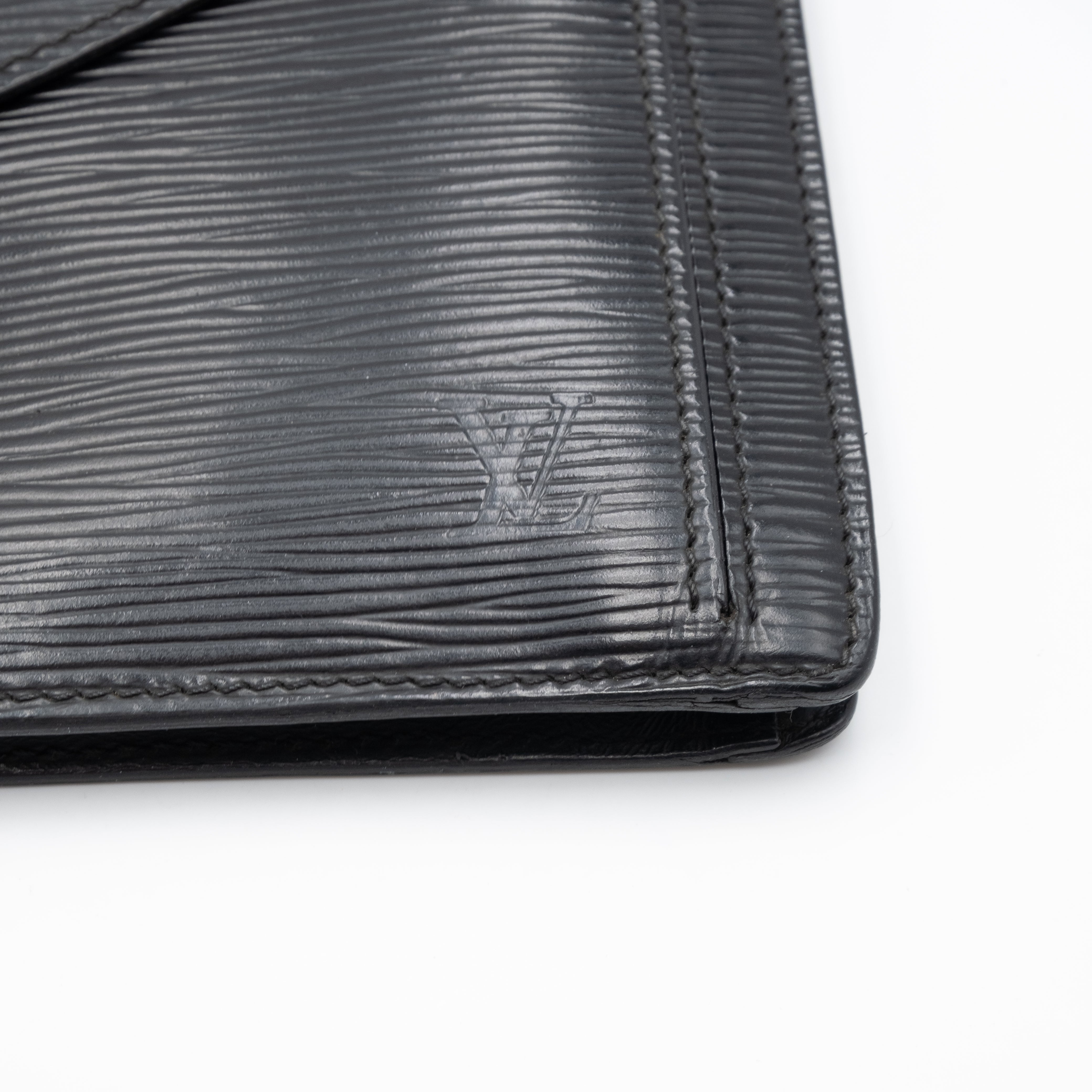 Louis Vuitton Sac Pochette avec Dragonne Cuir Epi Noir