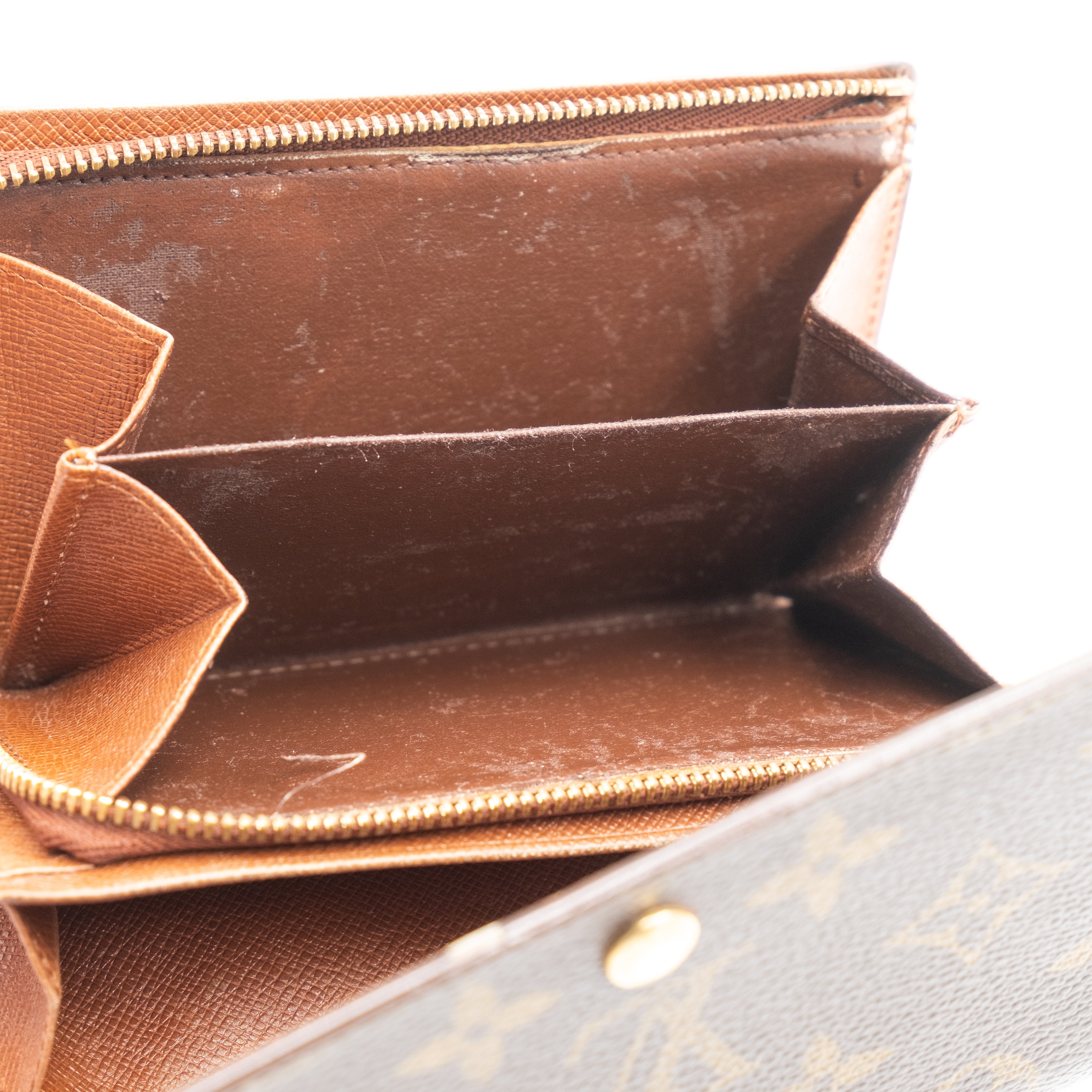 Louis Vuitton Portefeuille Porte Trésor Monogram Marron