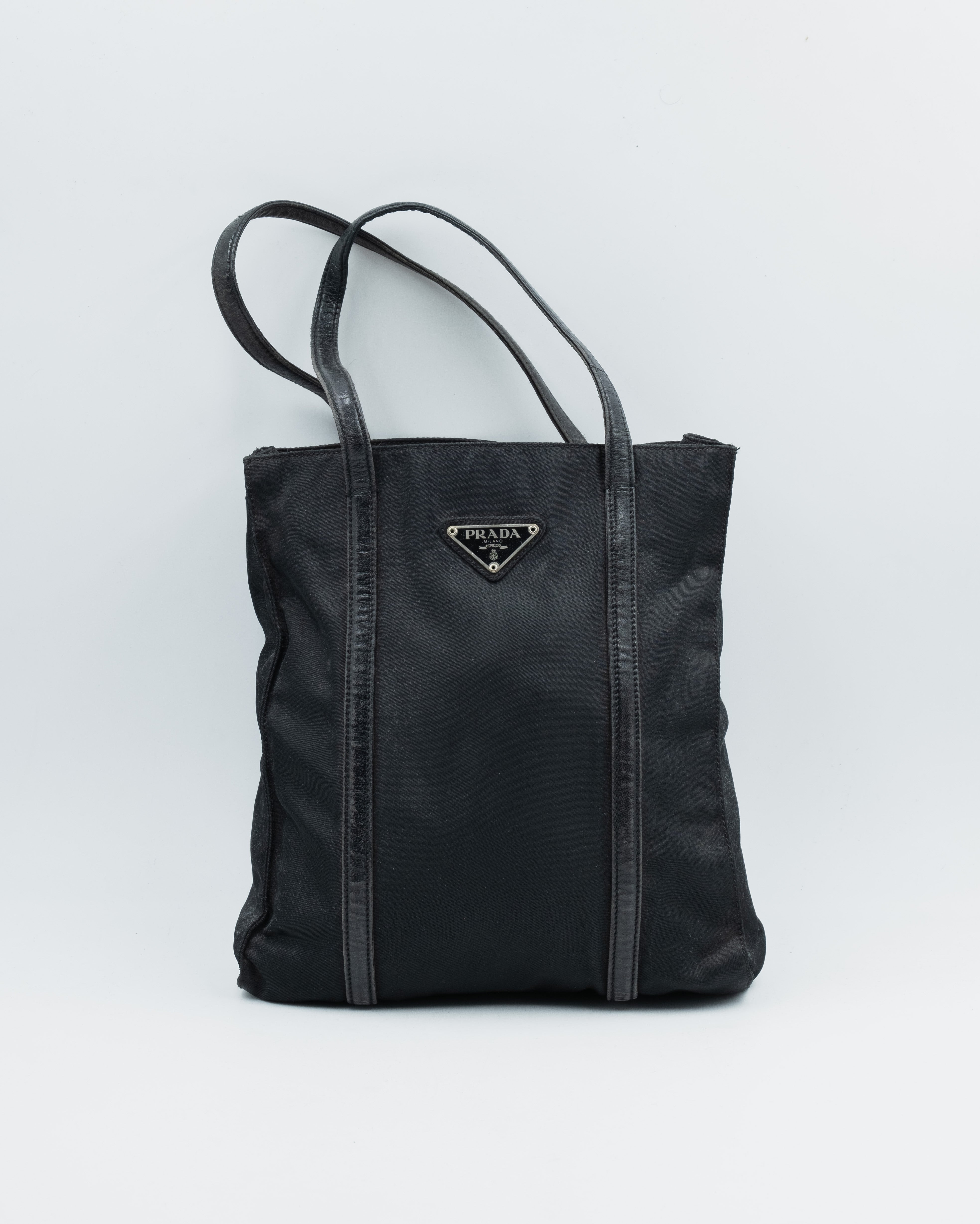 Prada SAC À MAIN RE-NYLON EN TOILE NOIR