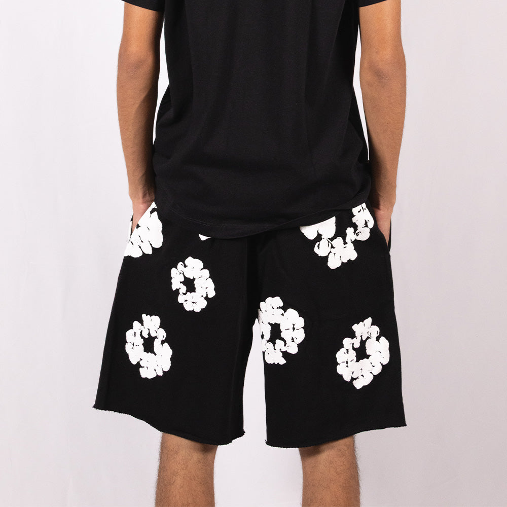 Denim Tears Short The Cotton Wreath Black