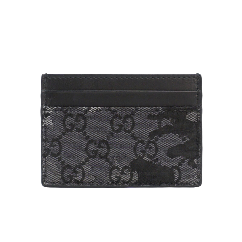 Gucci Porte-carte Monogramme Camouflage Noir