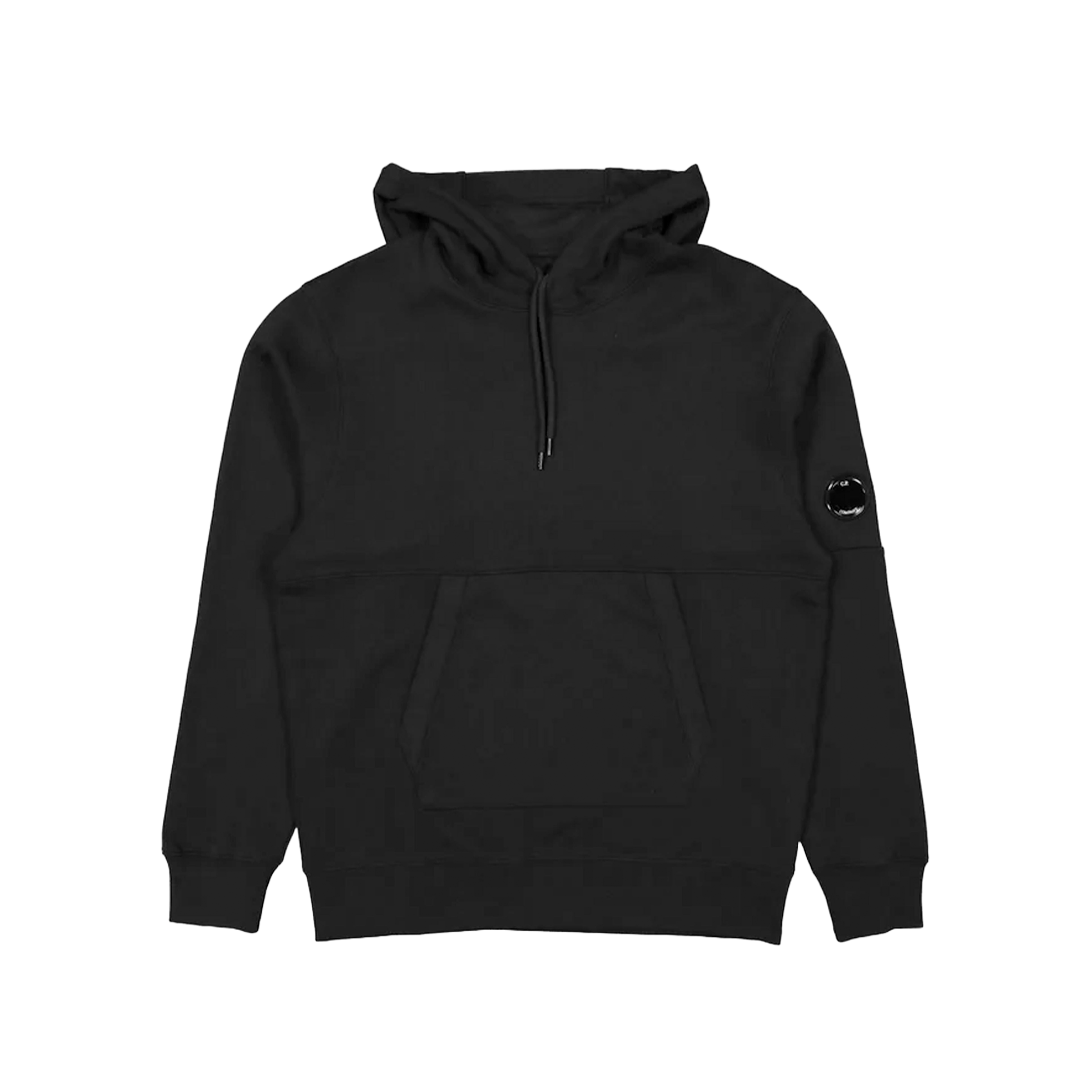 CP Company Hoodie Diagonal Raised Fleece Black