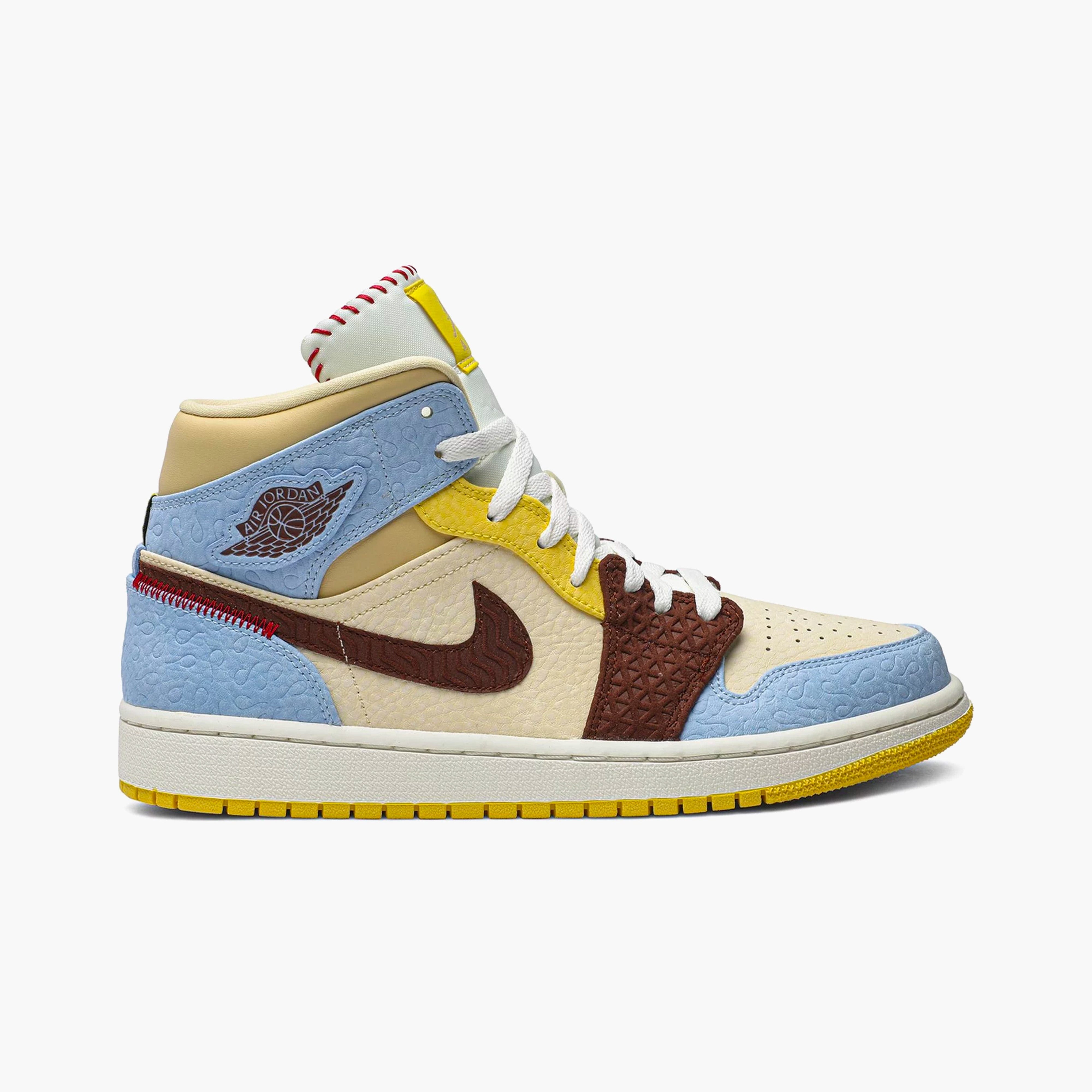 Air Jordan 1 Mid SE Fearless Maison Chateau Rouge