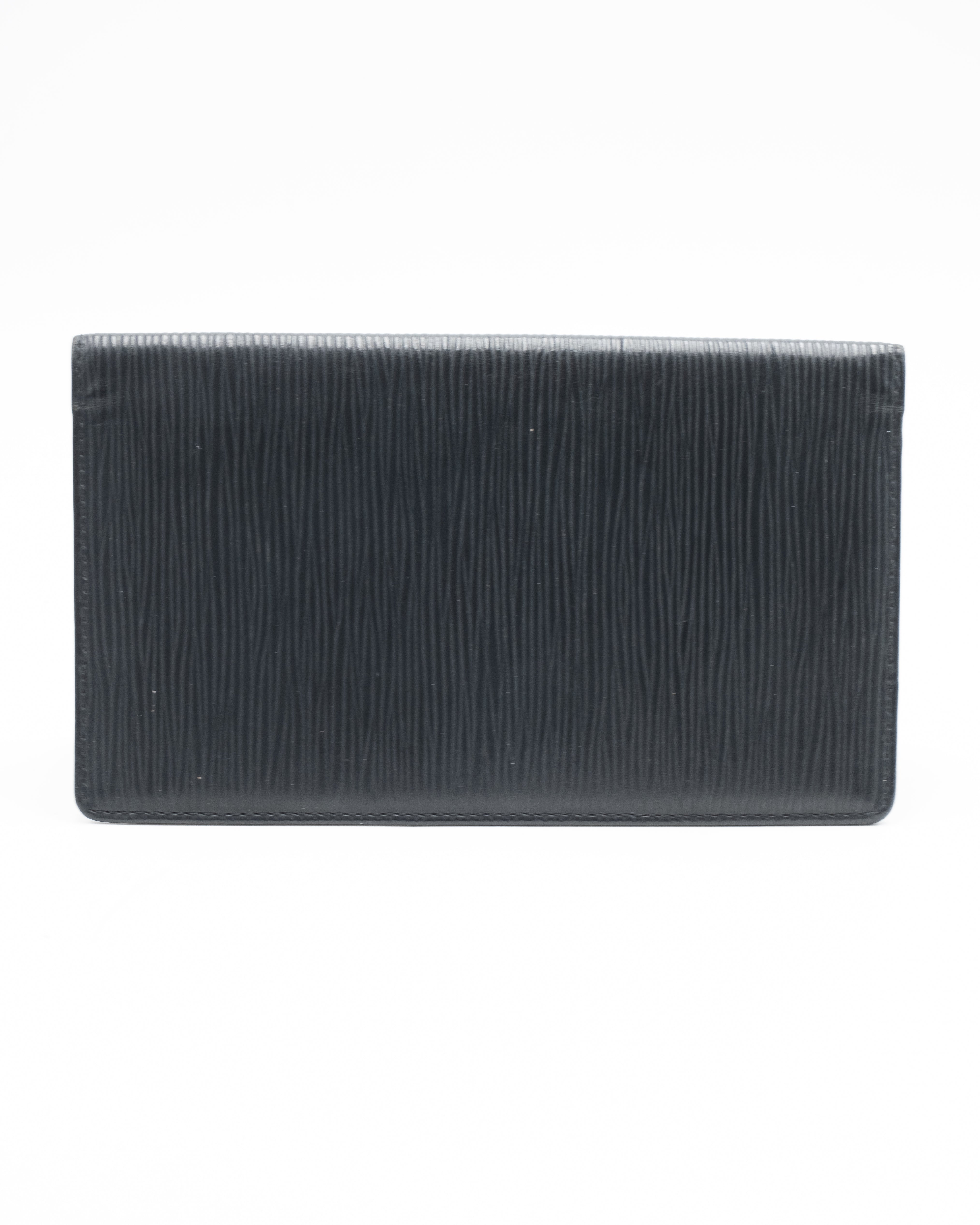 Louis Vuitton Portefeuille Long Epi Noir