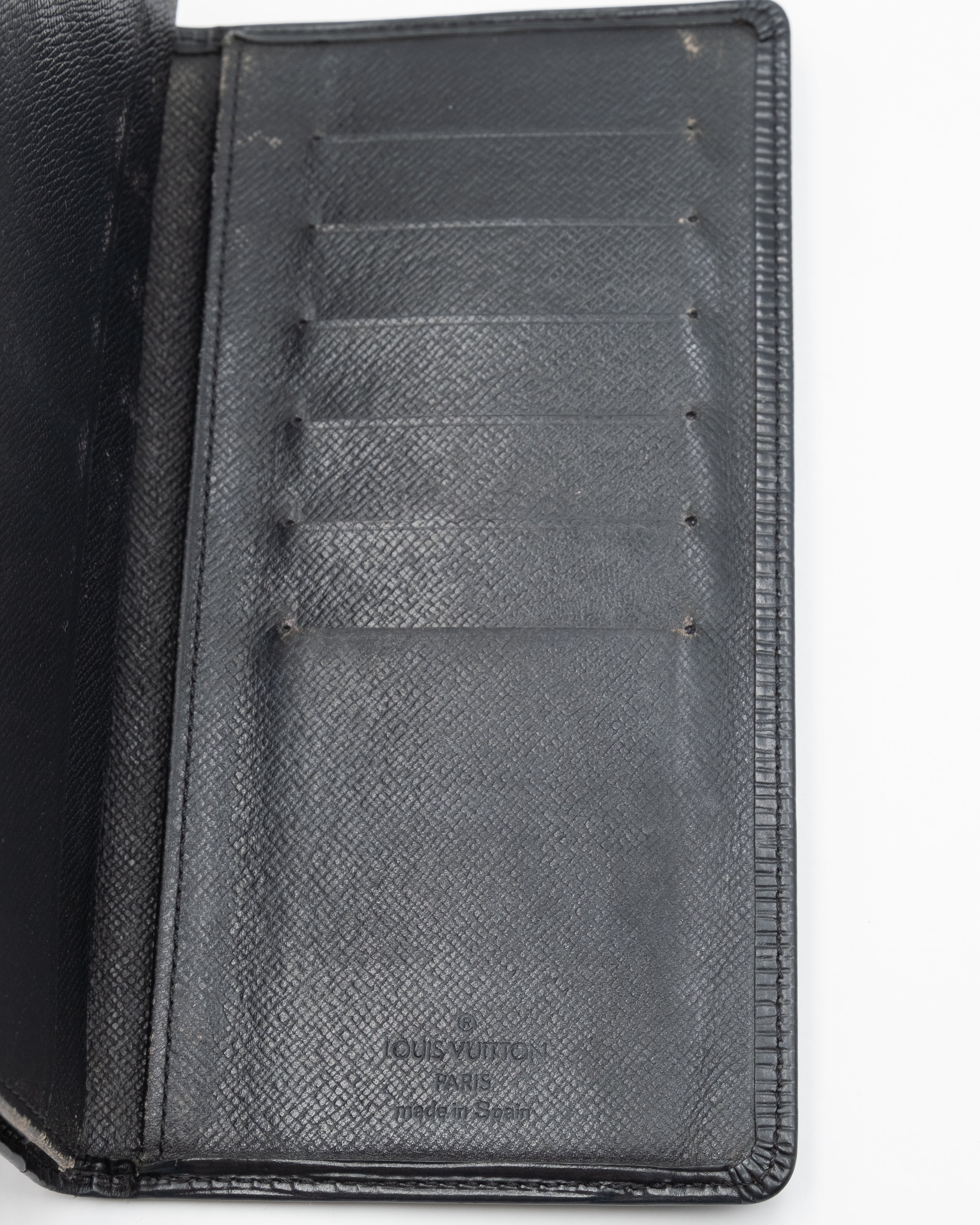 Louis Vuitton Portefeuille Long Epi Noir