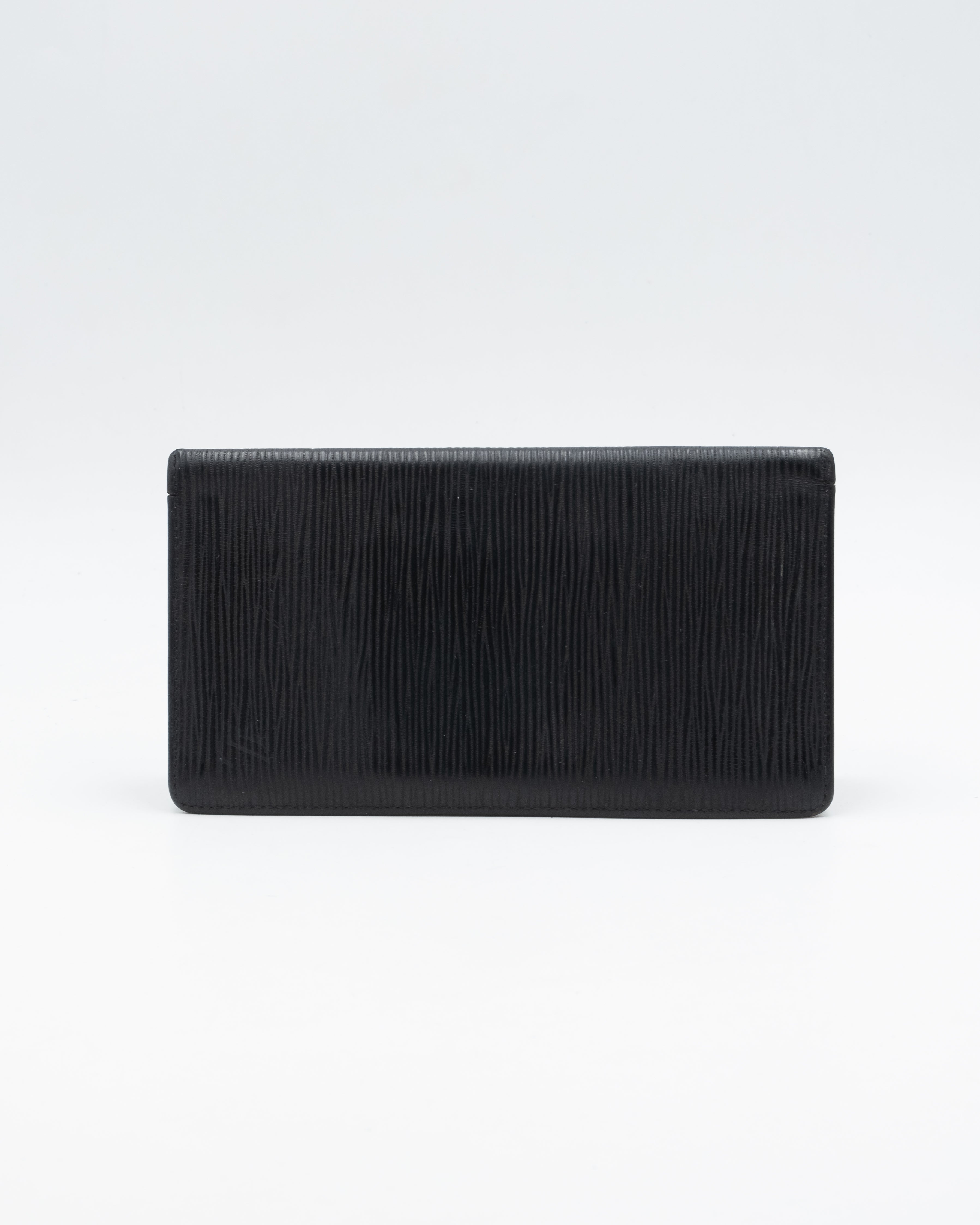Louis Vuitton Portefeuille Long Epi Noir