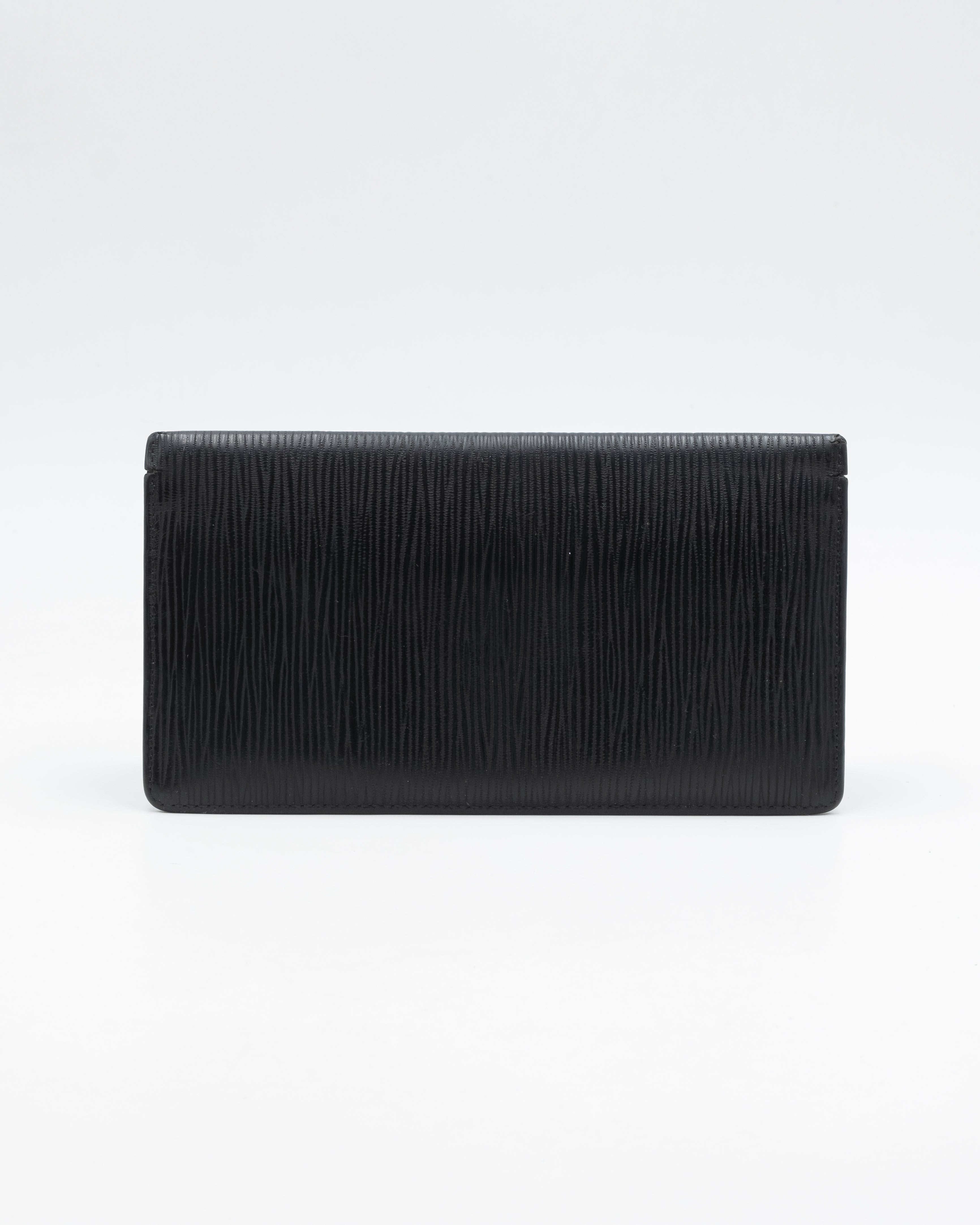 Louis Vuitton Portefeuille Long Epi Noir