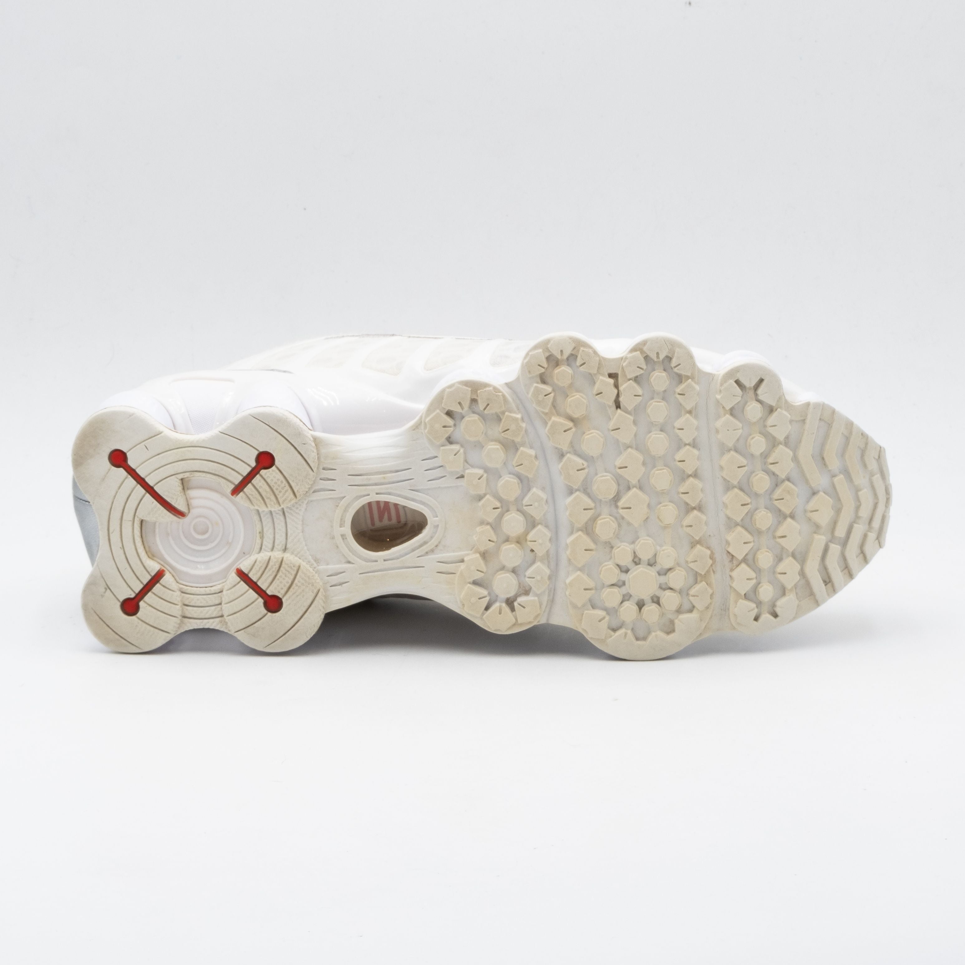 Baskets Nike Shox TL blanches #Style_40967