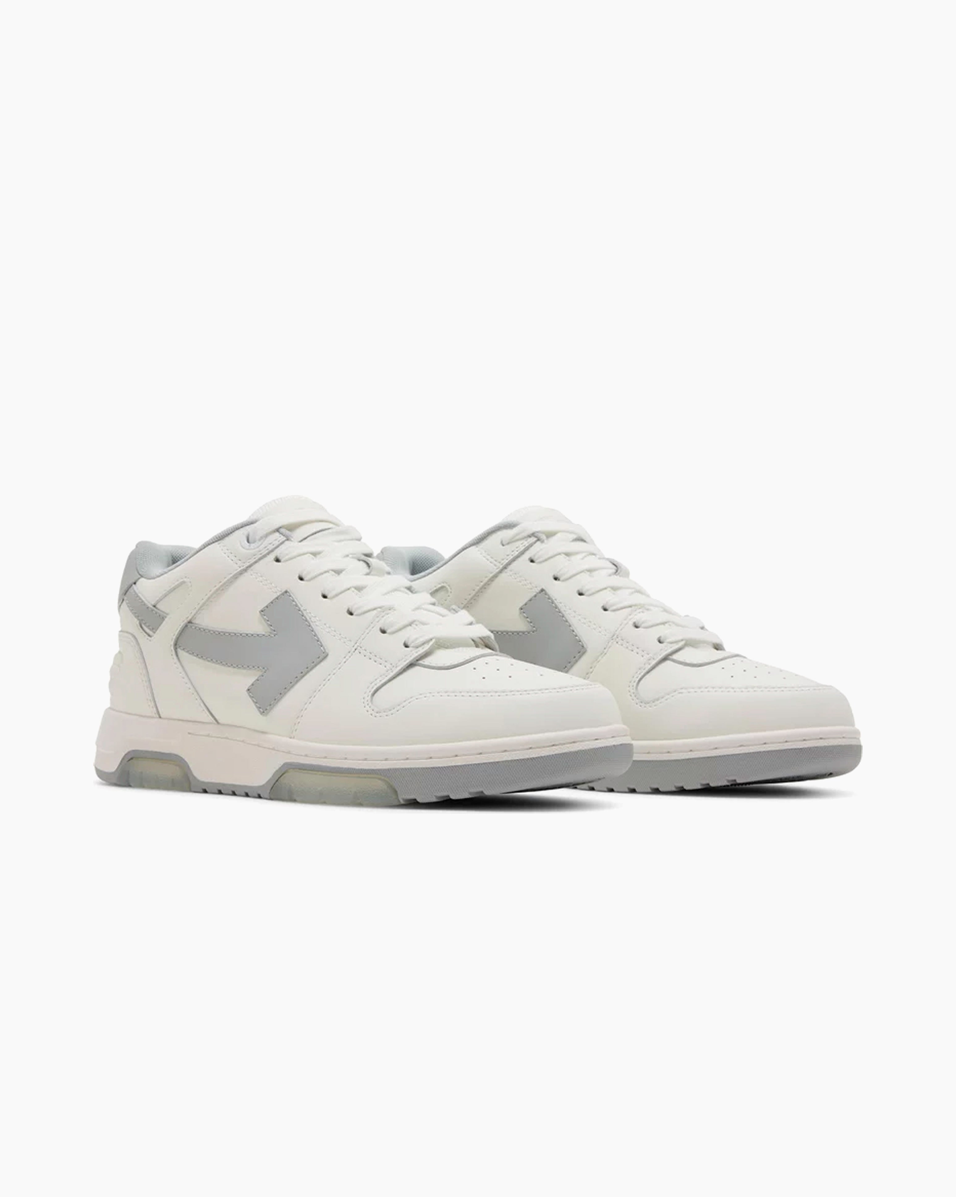 Off-White Out Of Office OOO Low Tops White Grey
