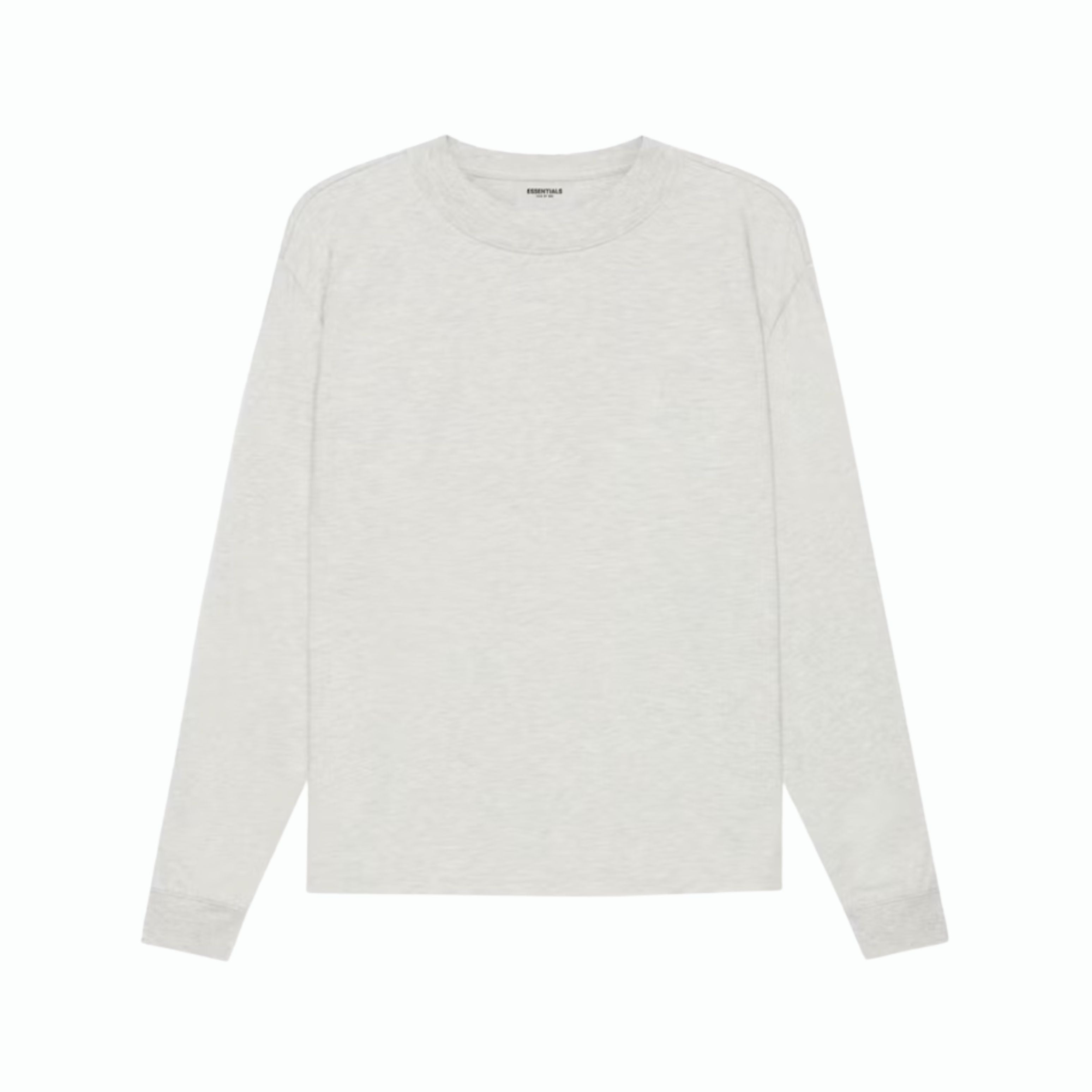 Essentials T-Shirt Manches Longues Light Oatmeal Gris