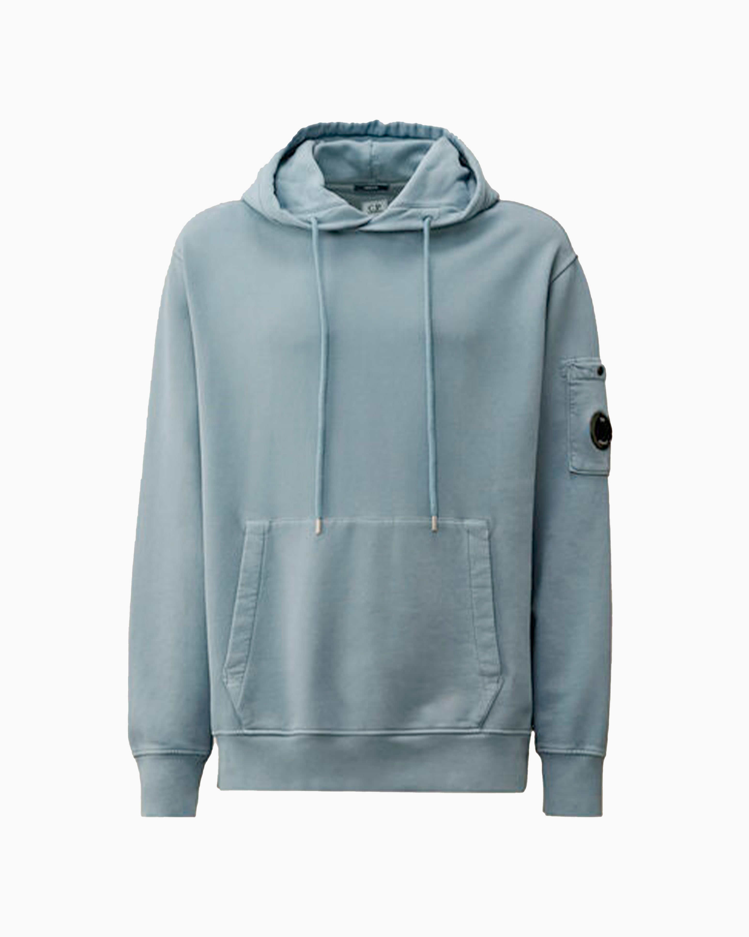 CP Company Hoodie - Diagonal Raised Fleece - Bleu