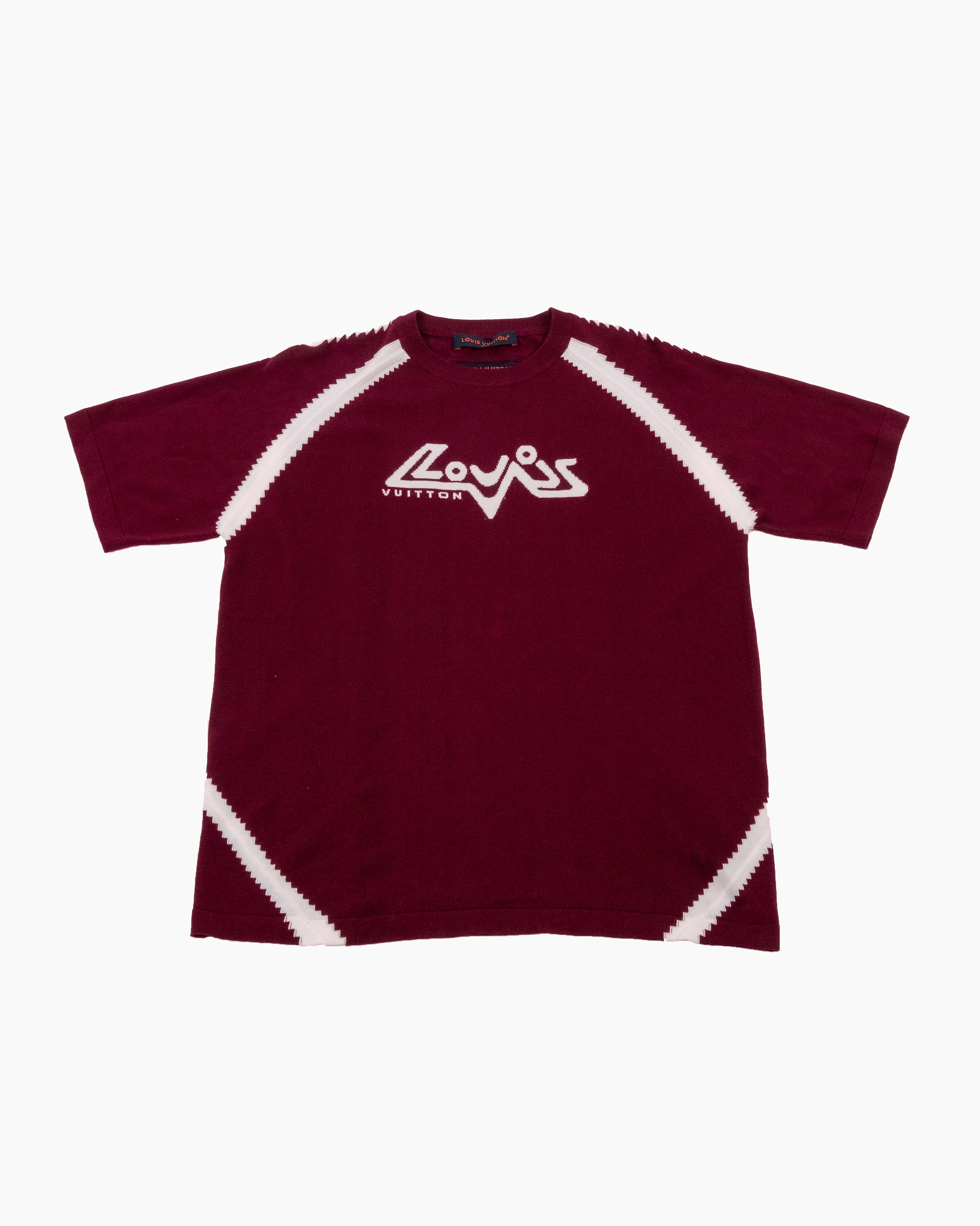 Louis Vuitton T-Shirt - Intarsia - Bordeaux