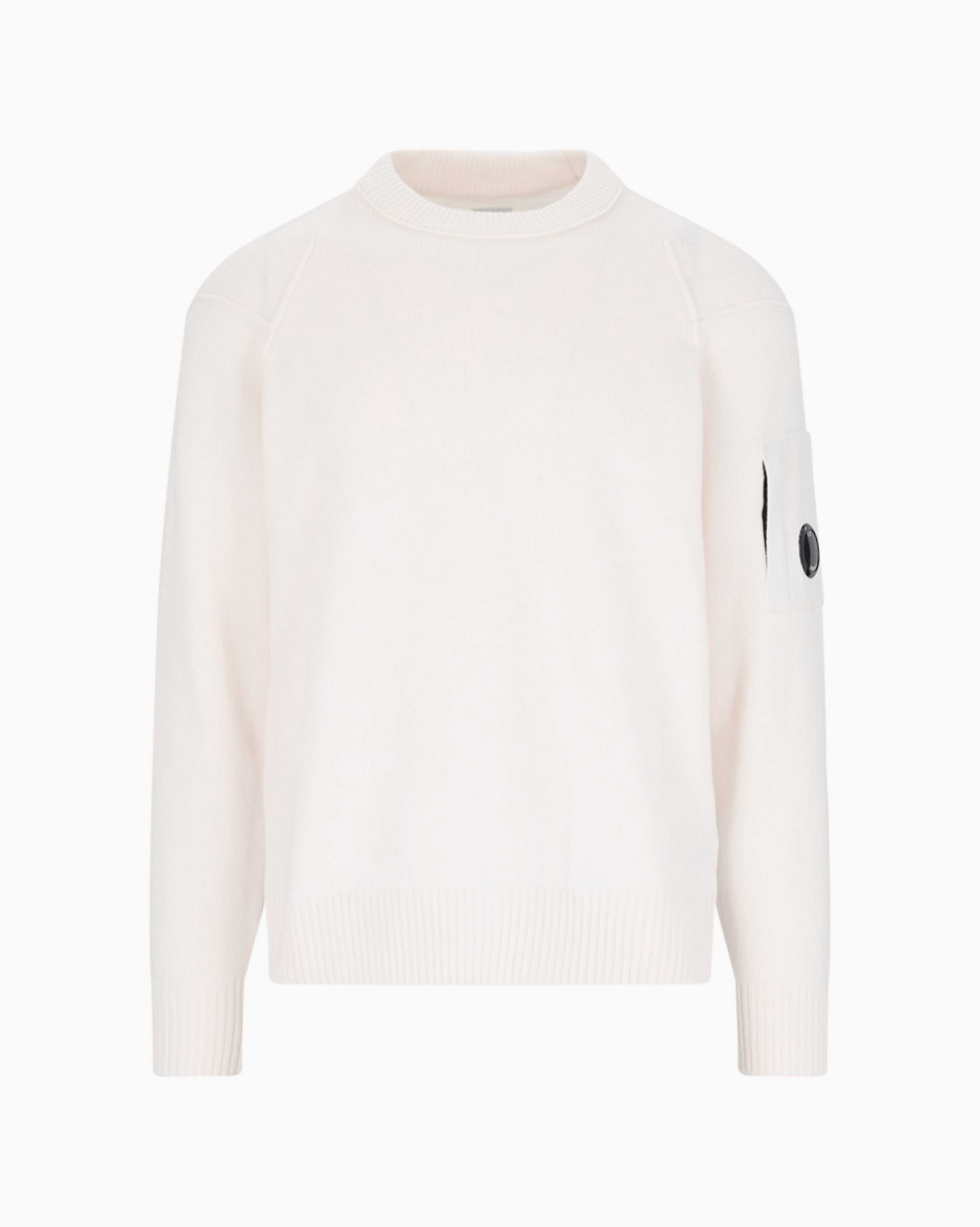 CP Company Pull en Maille Blanc