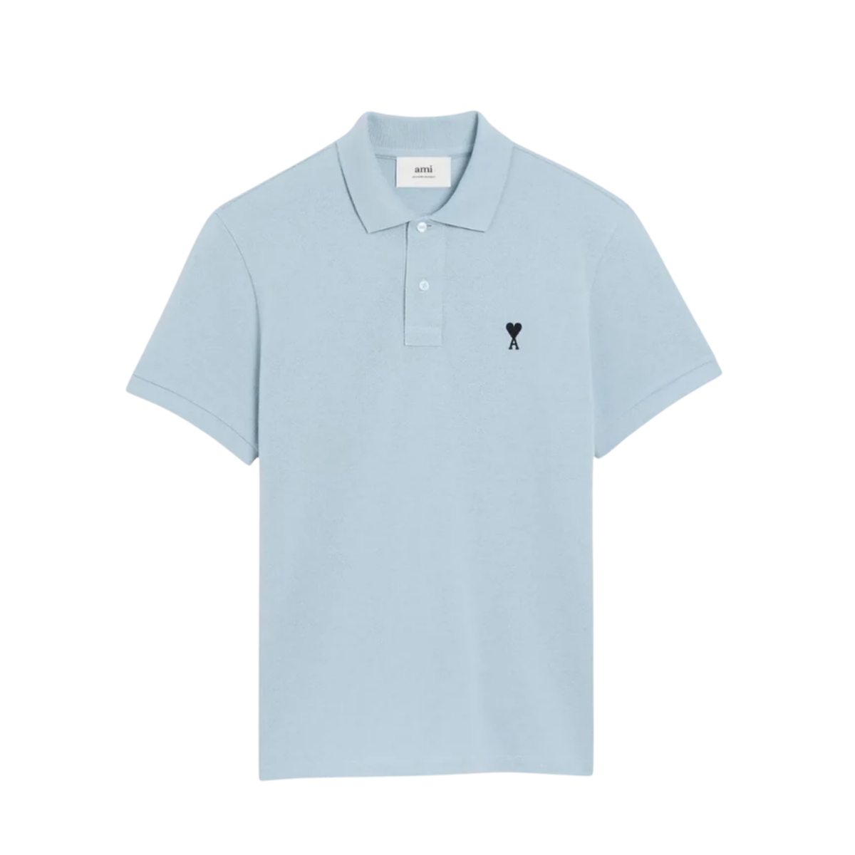 Ami Paris T-shirt Bleu De Coeur Noir