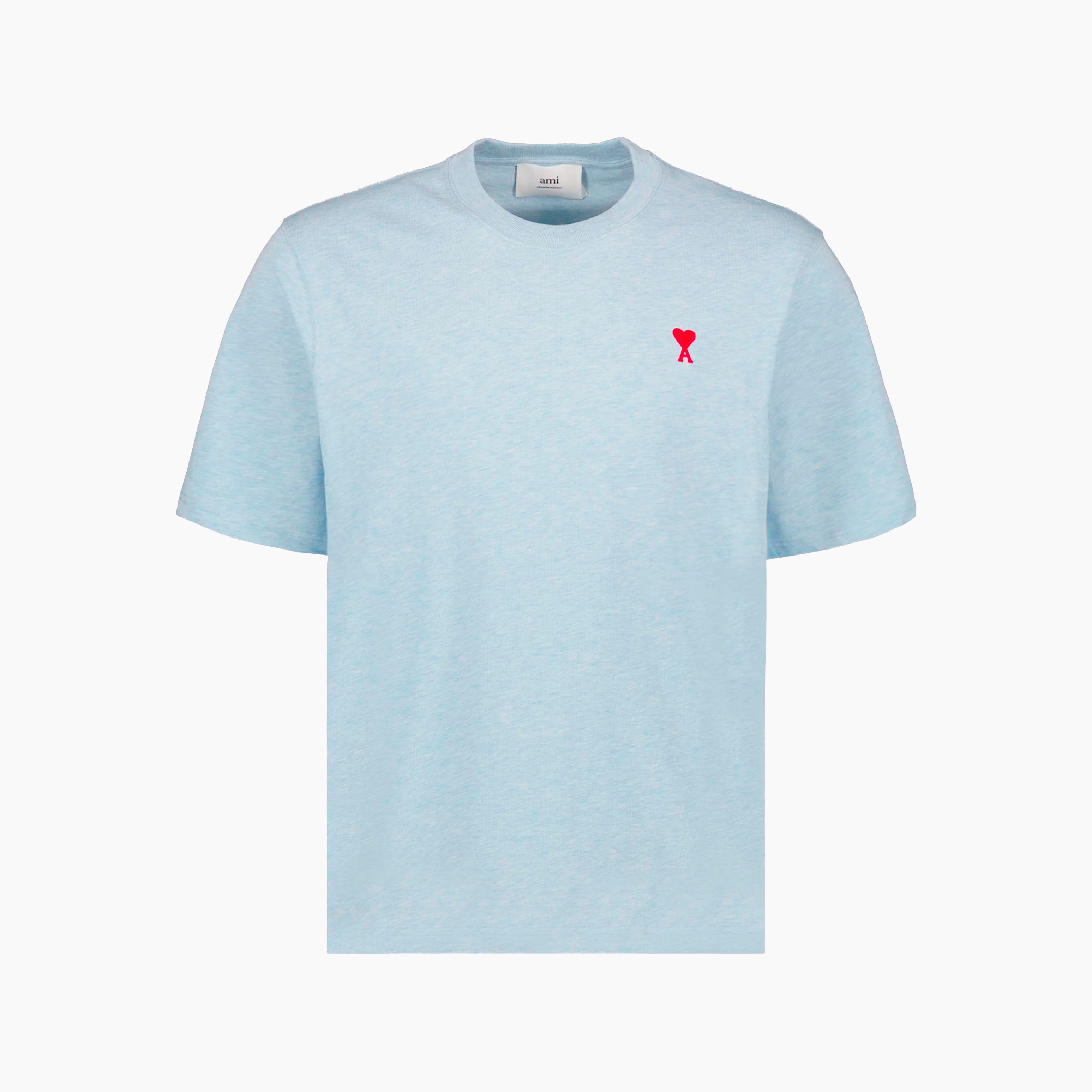 Ami Paris T-shirt Manches longues Ami de Coeur Rouge Bleu Clair