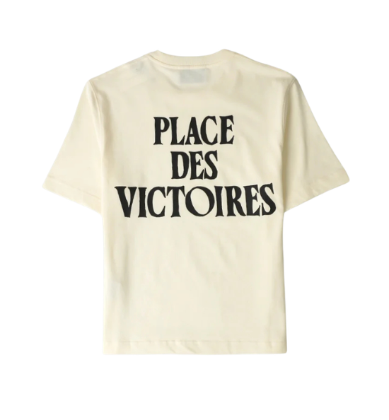 Ami Paris T-shirt Place des Victoires Beige