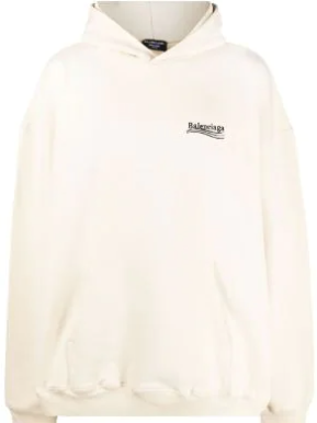 Balenciaga Hoodie Political Campaign Beige