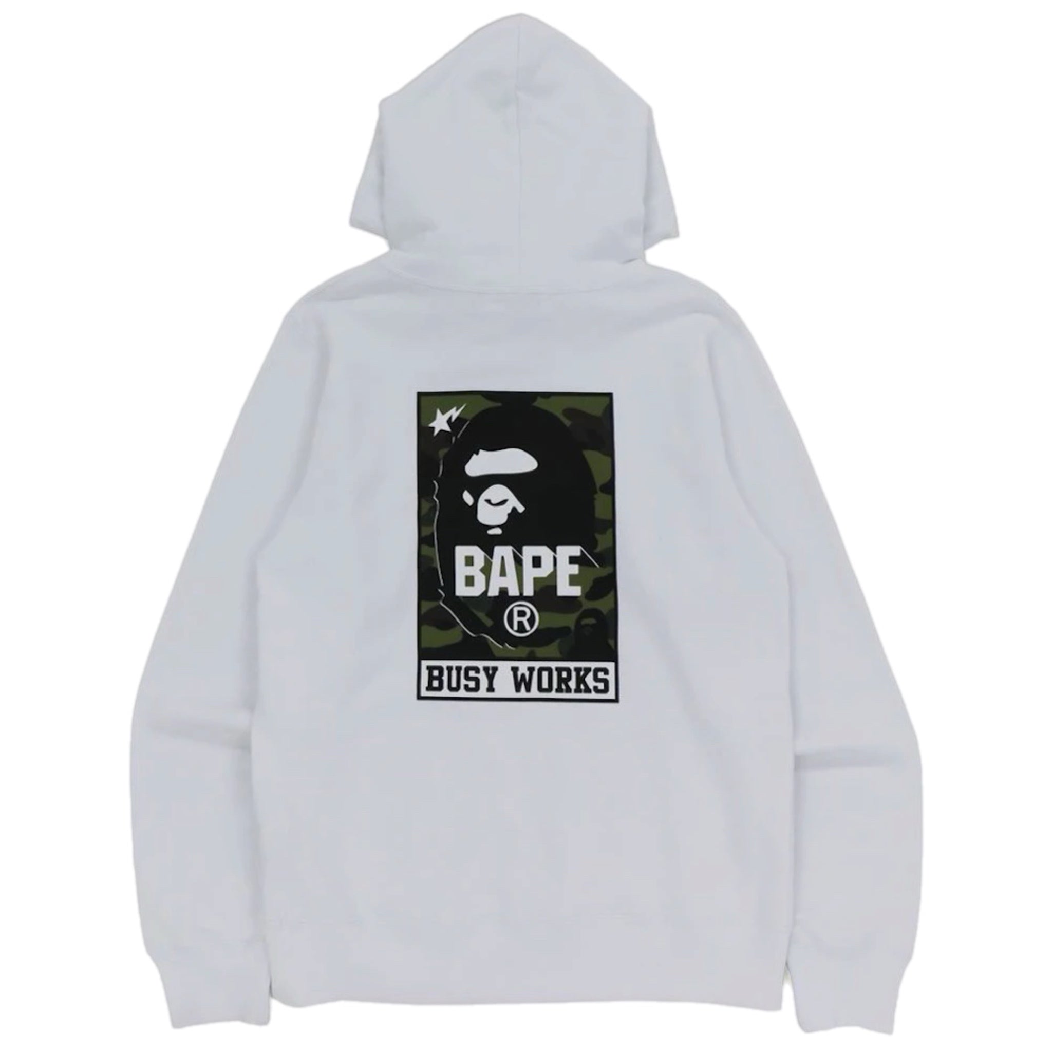 Bape Busy Works Hoodie White 2021