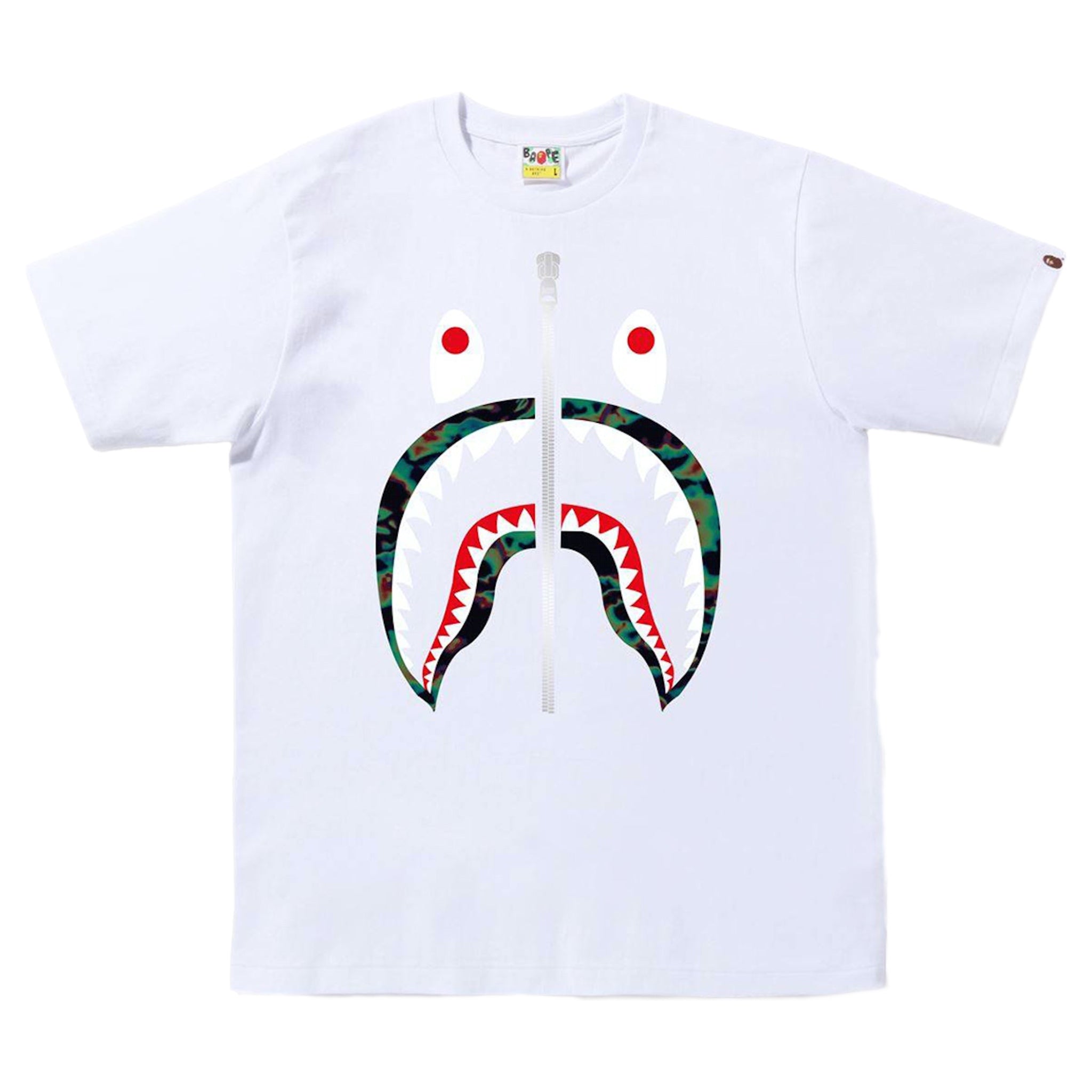 Bape Thermography Shark Tee White 2023